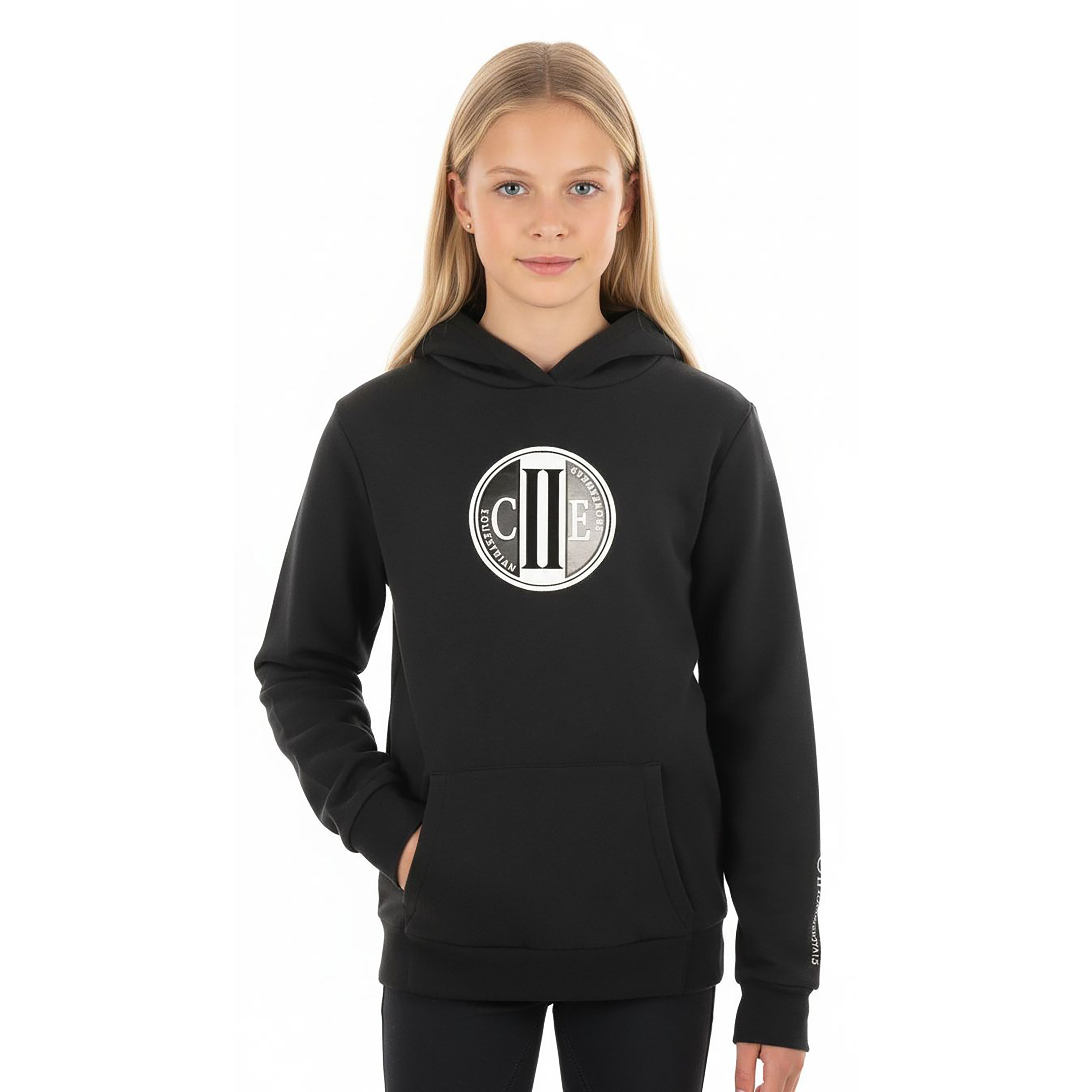 STOCTON Unisex Longsleeved Hoodie Black (Jet Black)