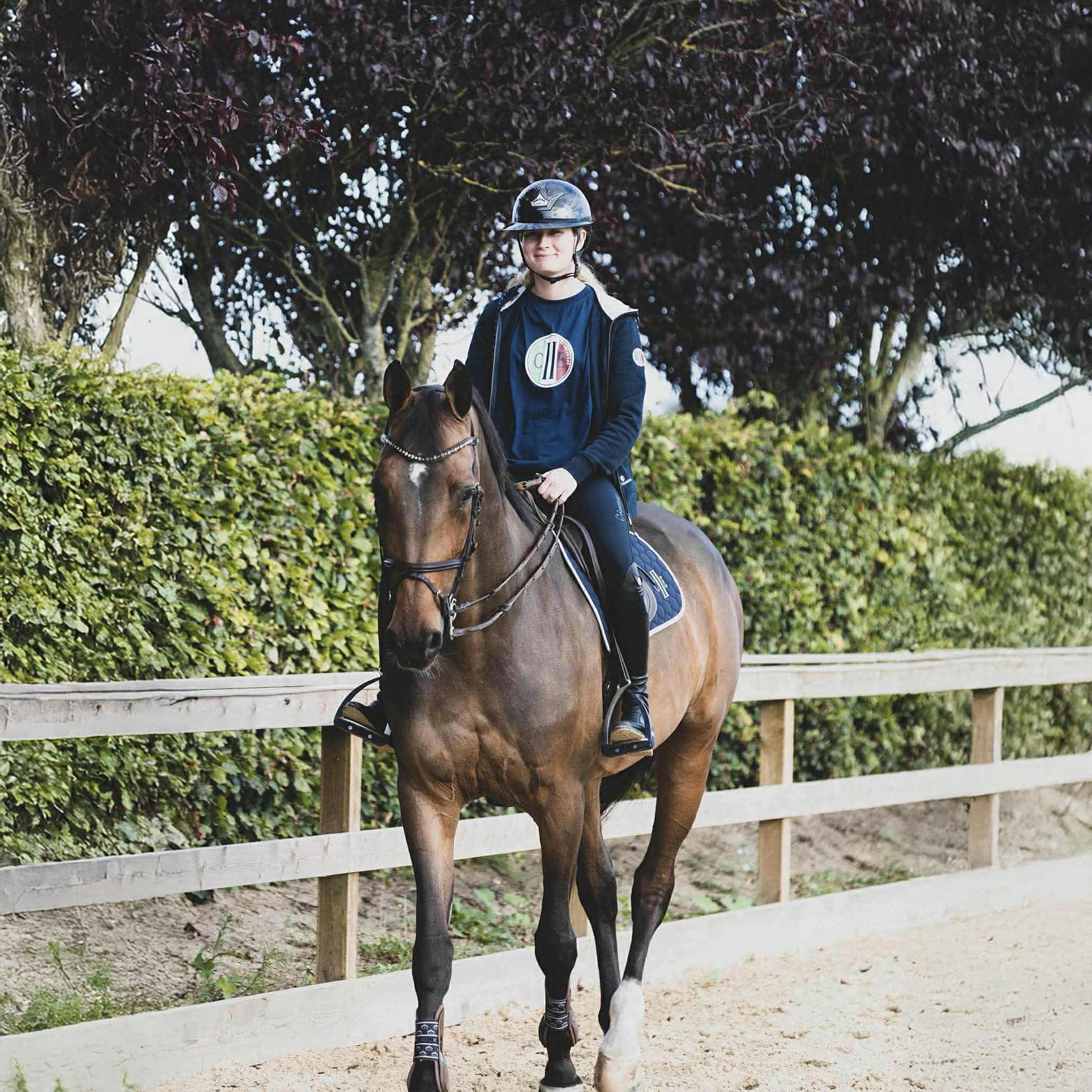 MENTECA Longsleeved Zip Hoodie Navy (Black Iris)