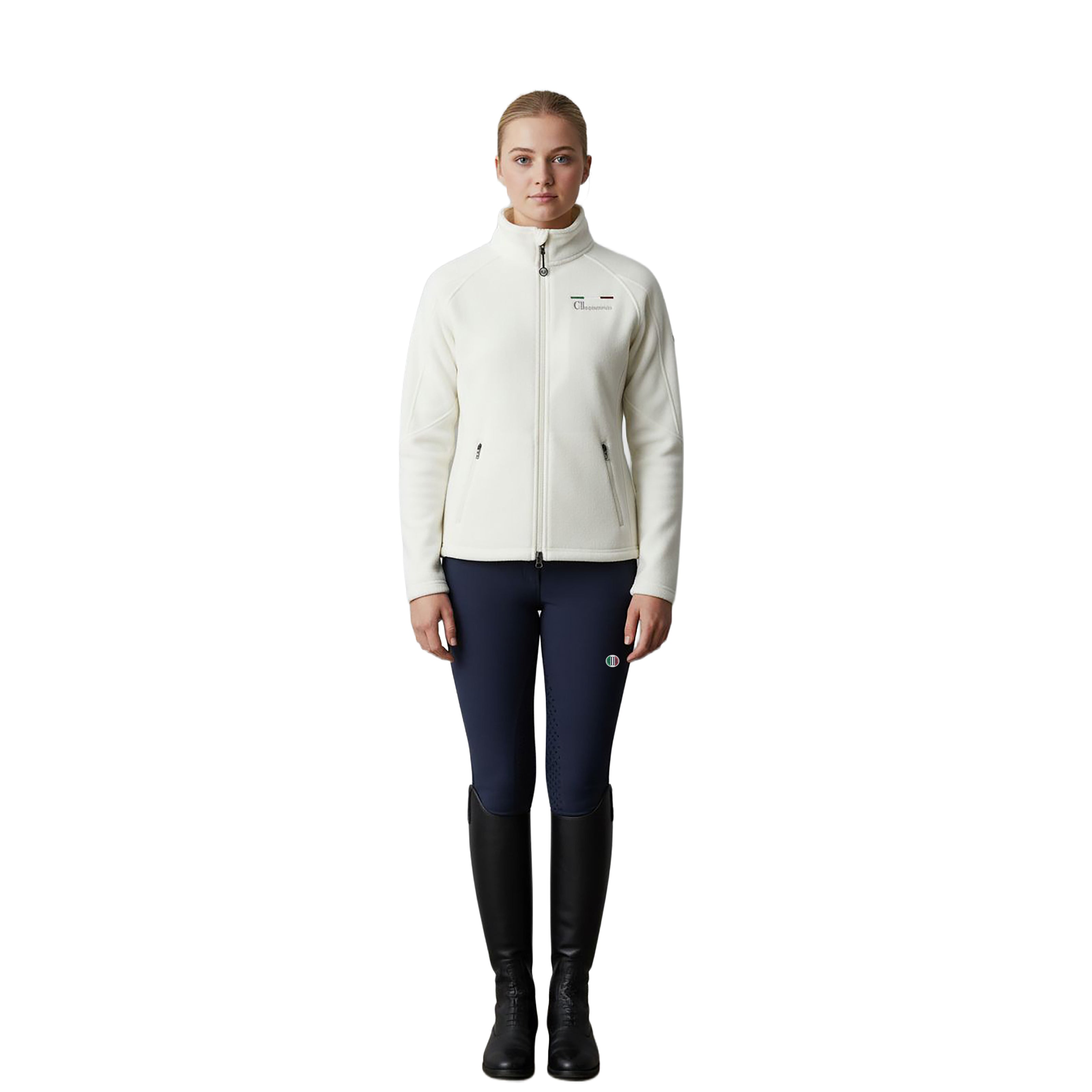 SANTA CLARA Polar Fleece Jacket Offwhite (Snow White)
