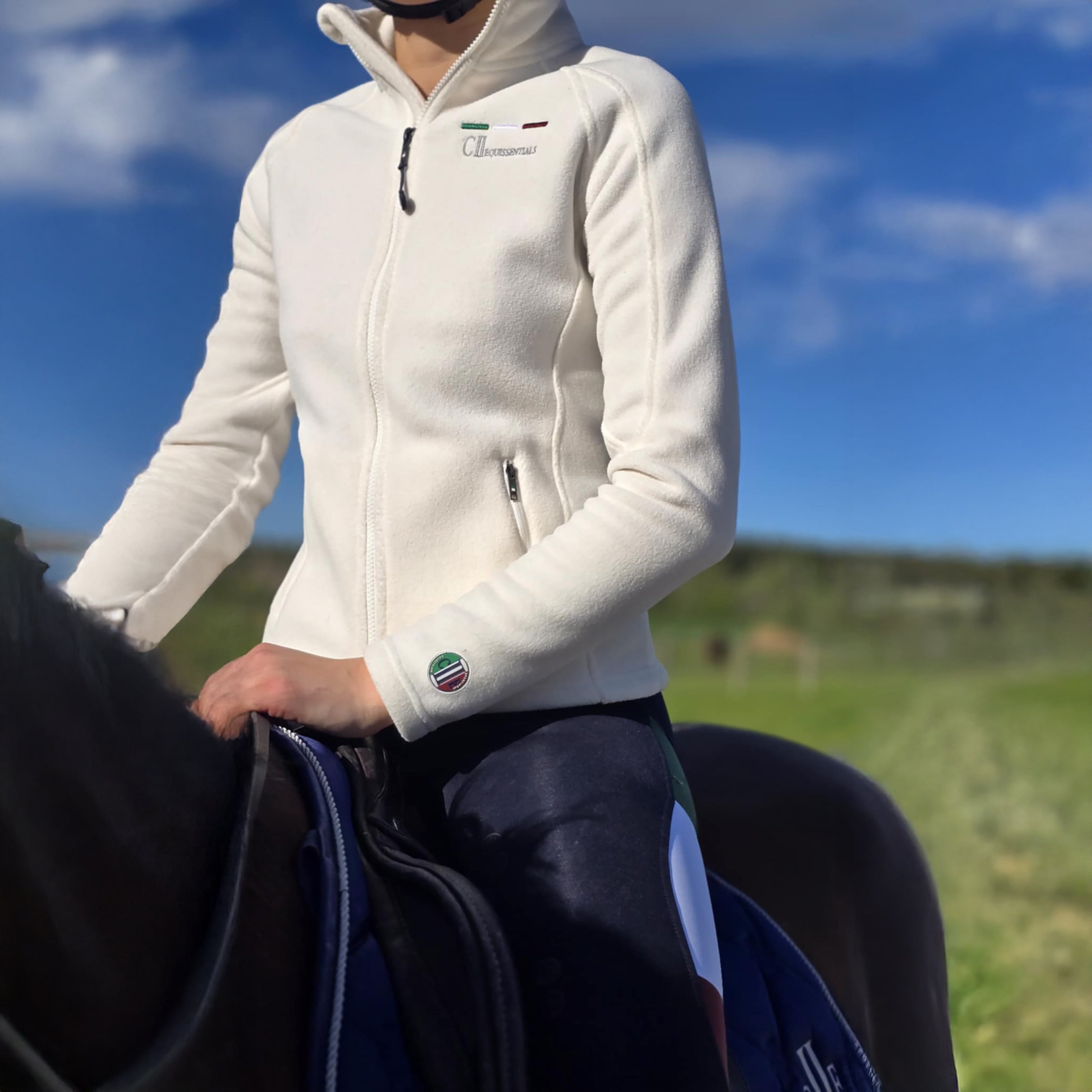 SANTA CLARA Polar Fleece Jacket Offwhite (Snow White)