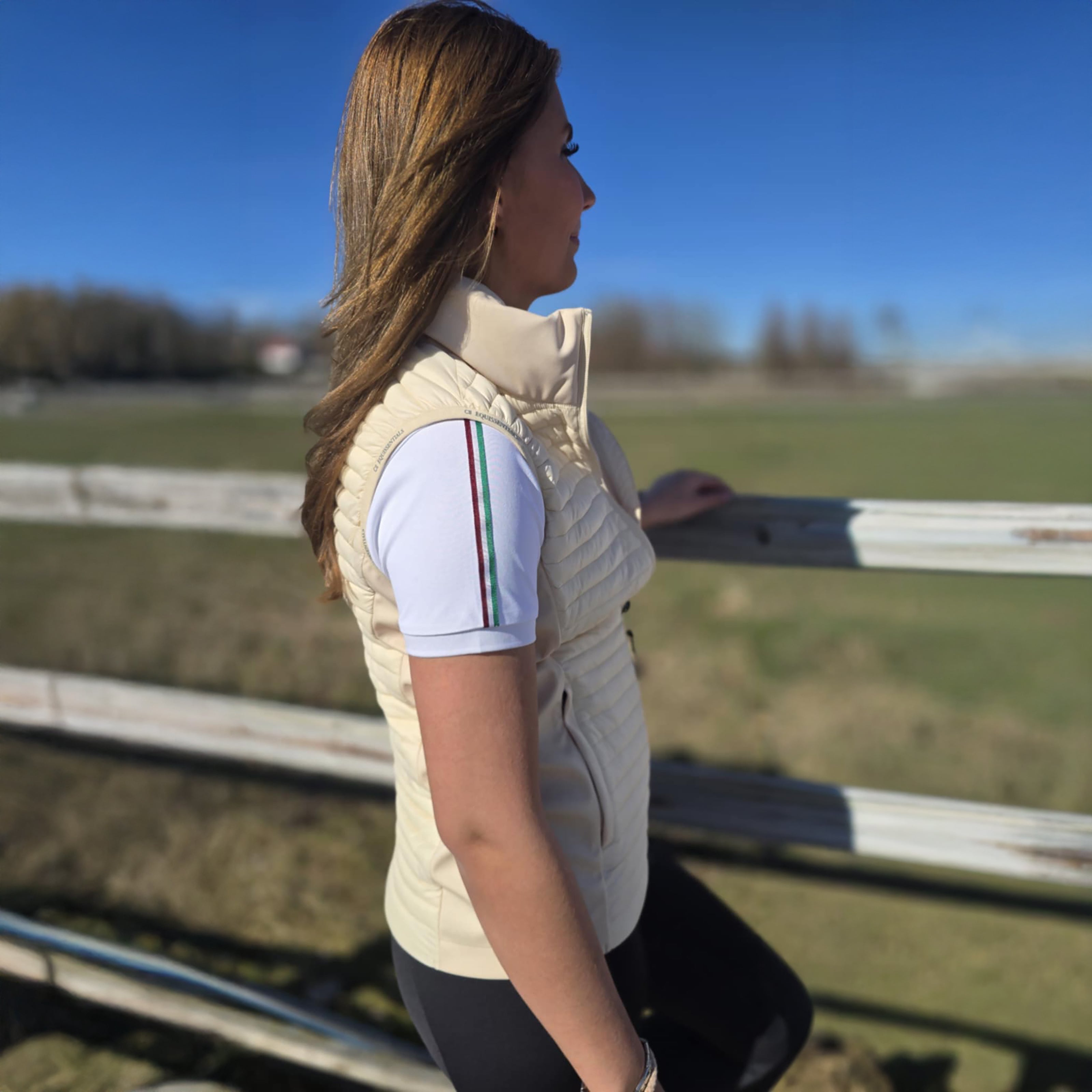 NATOMAS Softshell Quilted Bodywarmer Beige (Chreme Brulee)