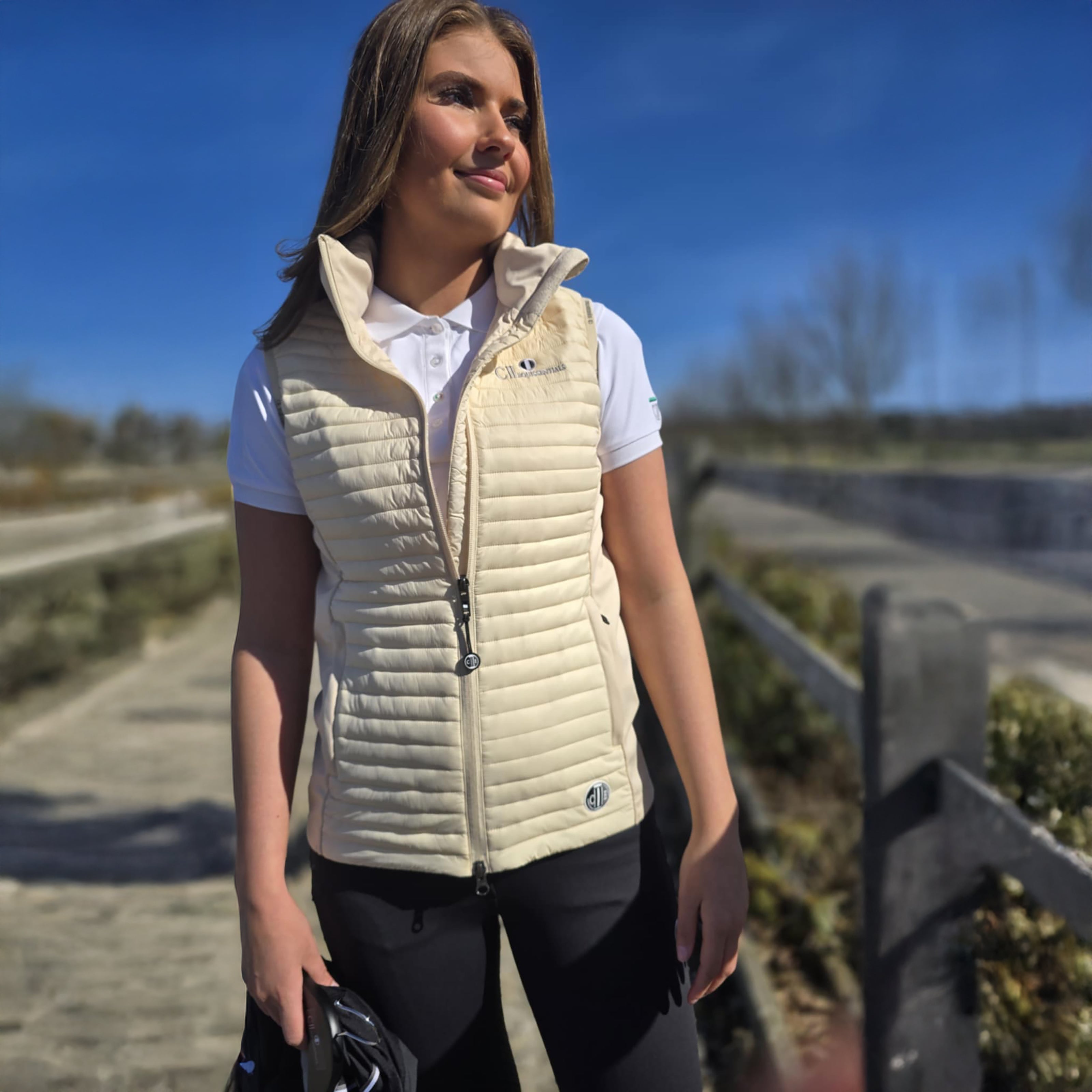 NATOMAS Softshell Quilted Bodywarmer Beige (Chreme Brulee)