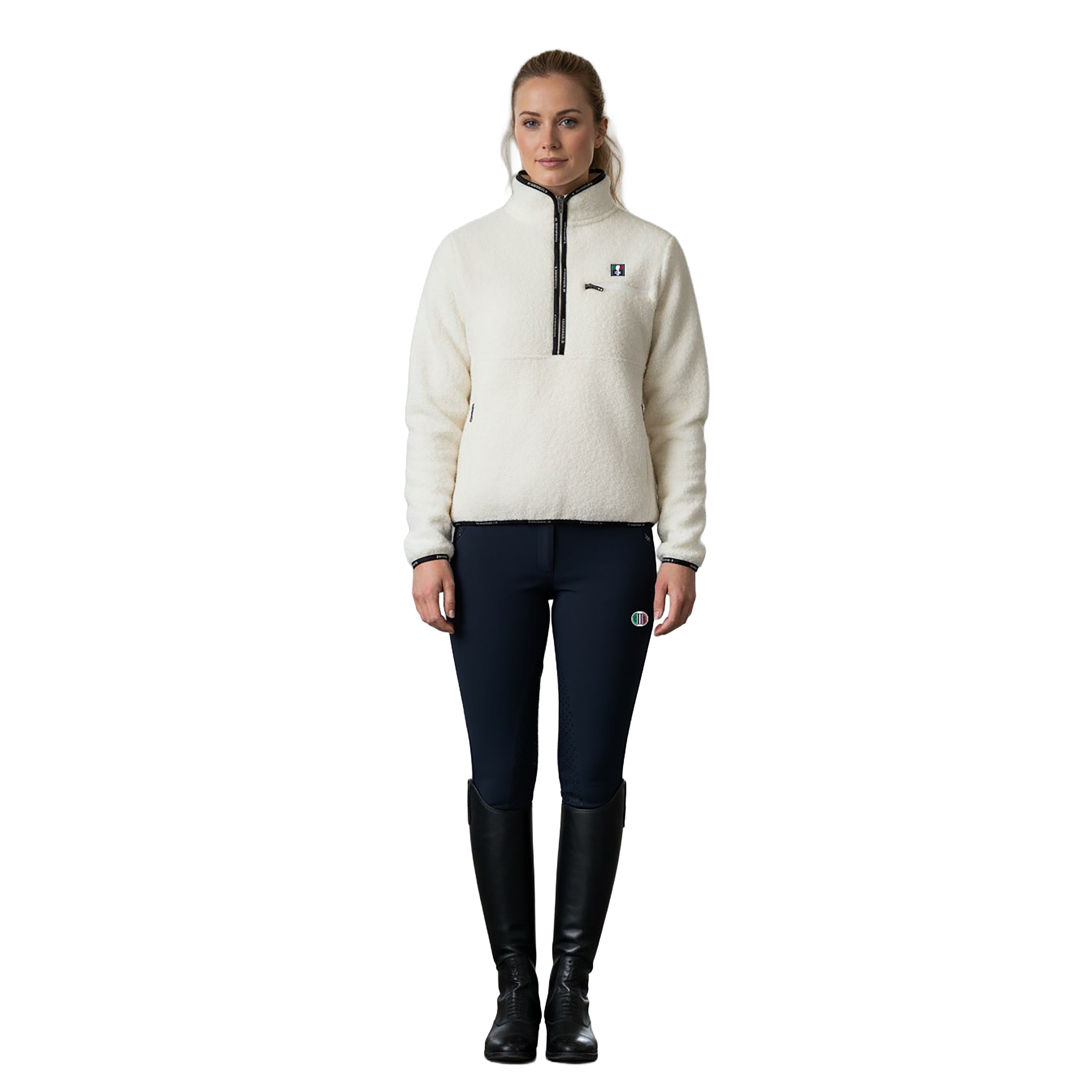 SACRAMENTO Sherpa Fleece Pullover Offwhite (Snow White)