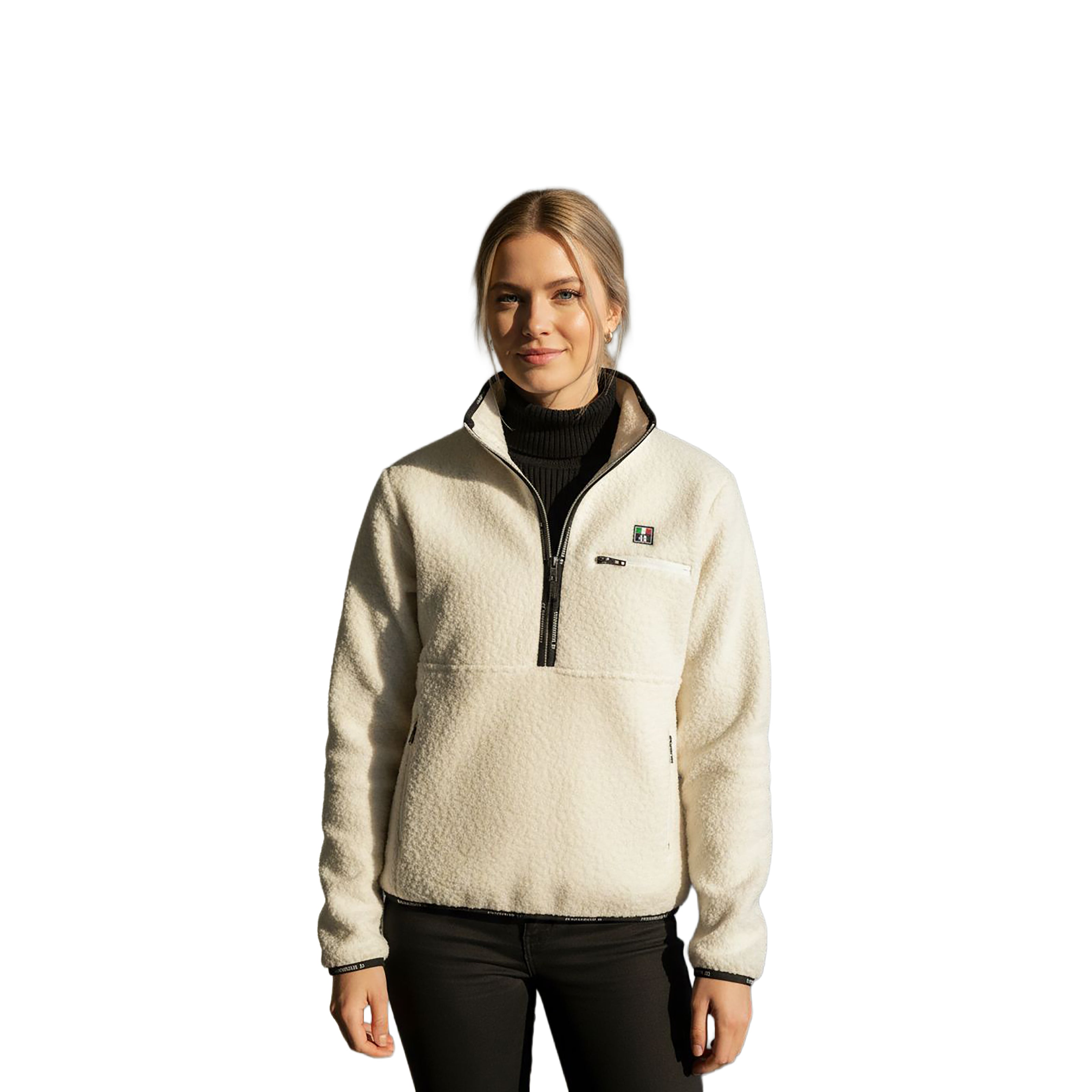 SACRAMENTO Sherpa Fleece Pullover Offwhite (Snow White)