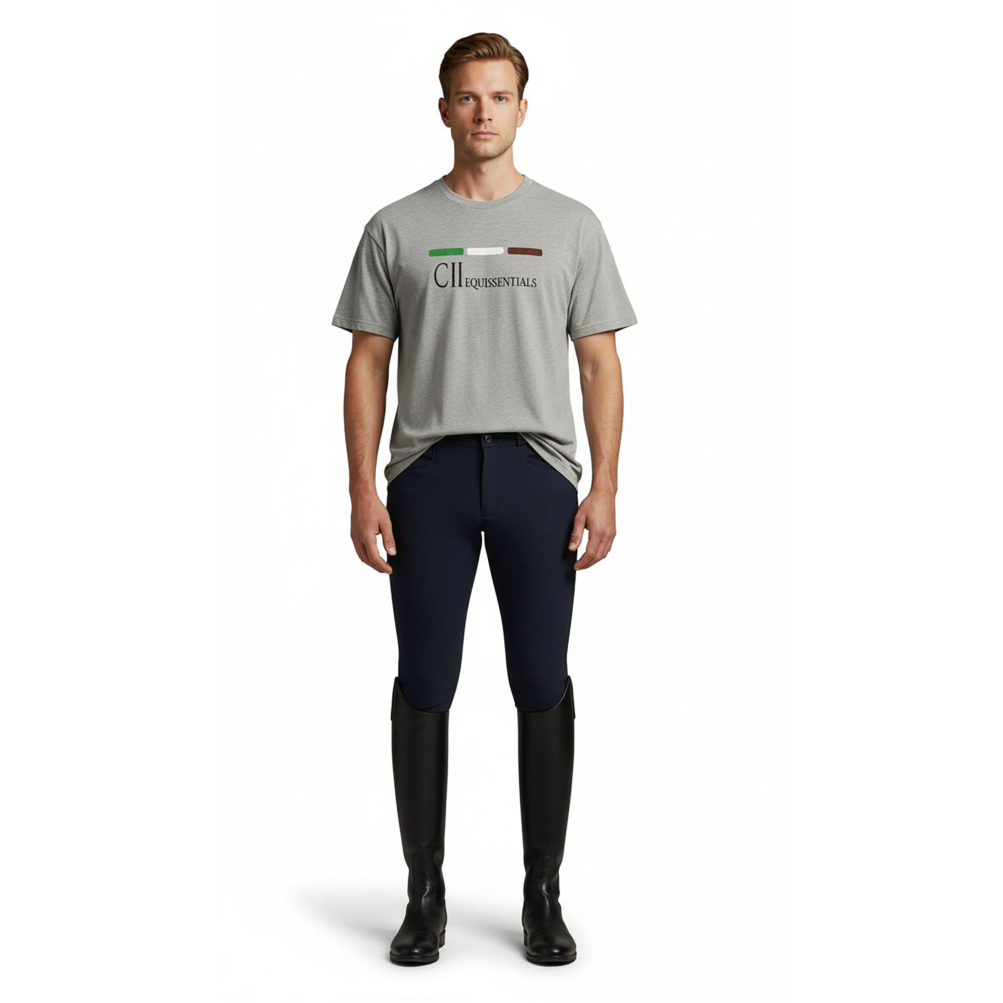 GREAT AMERICA RN T-Shirt Grey Melange