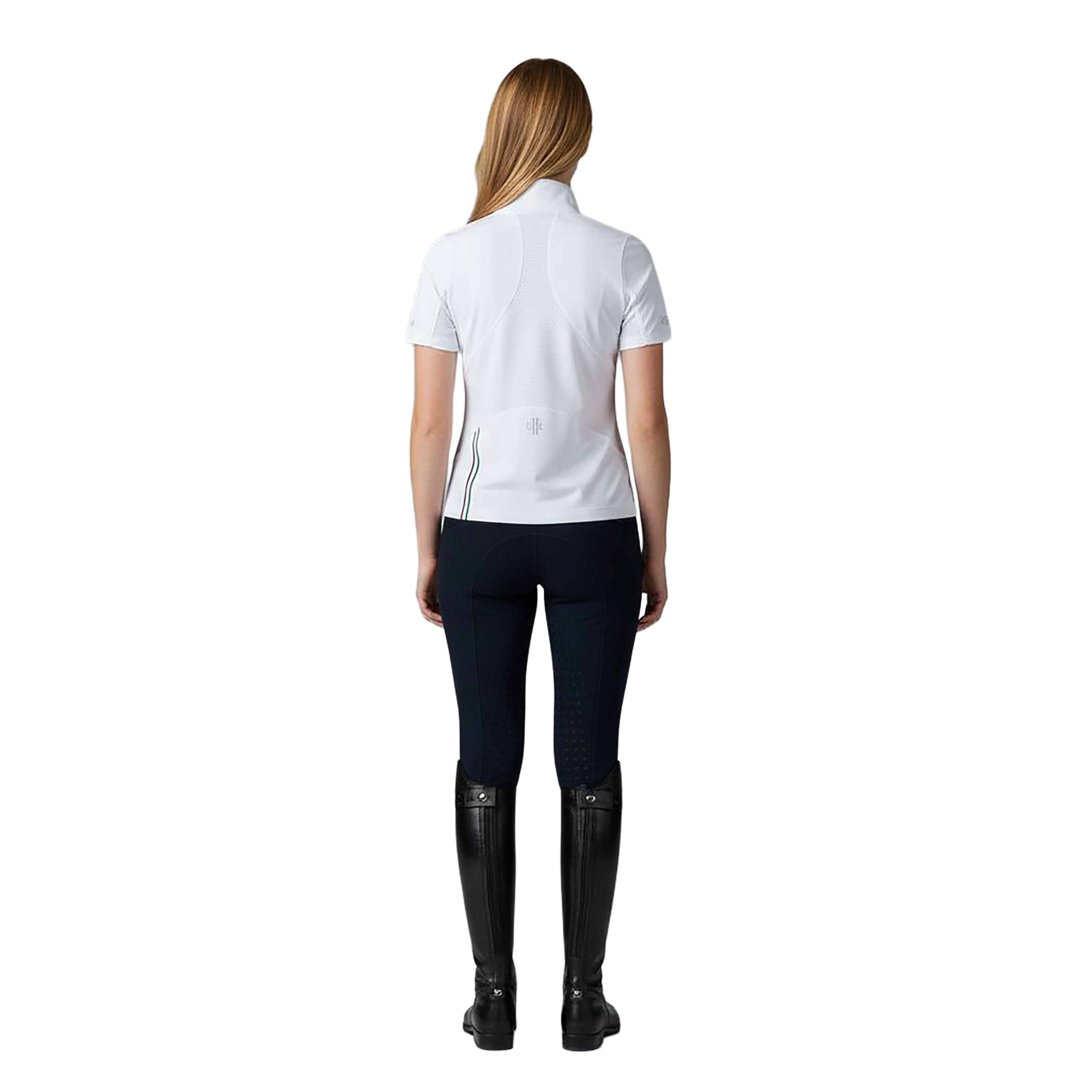 BAKERSFIELD Ladies Zip Neck Showshirt White (Optical White)