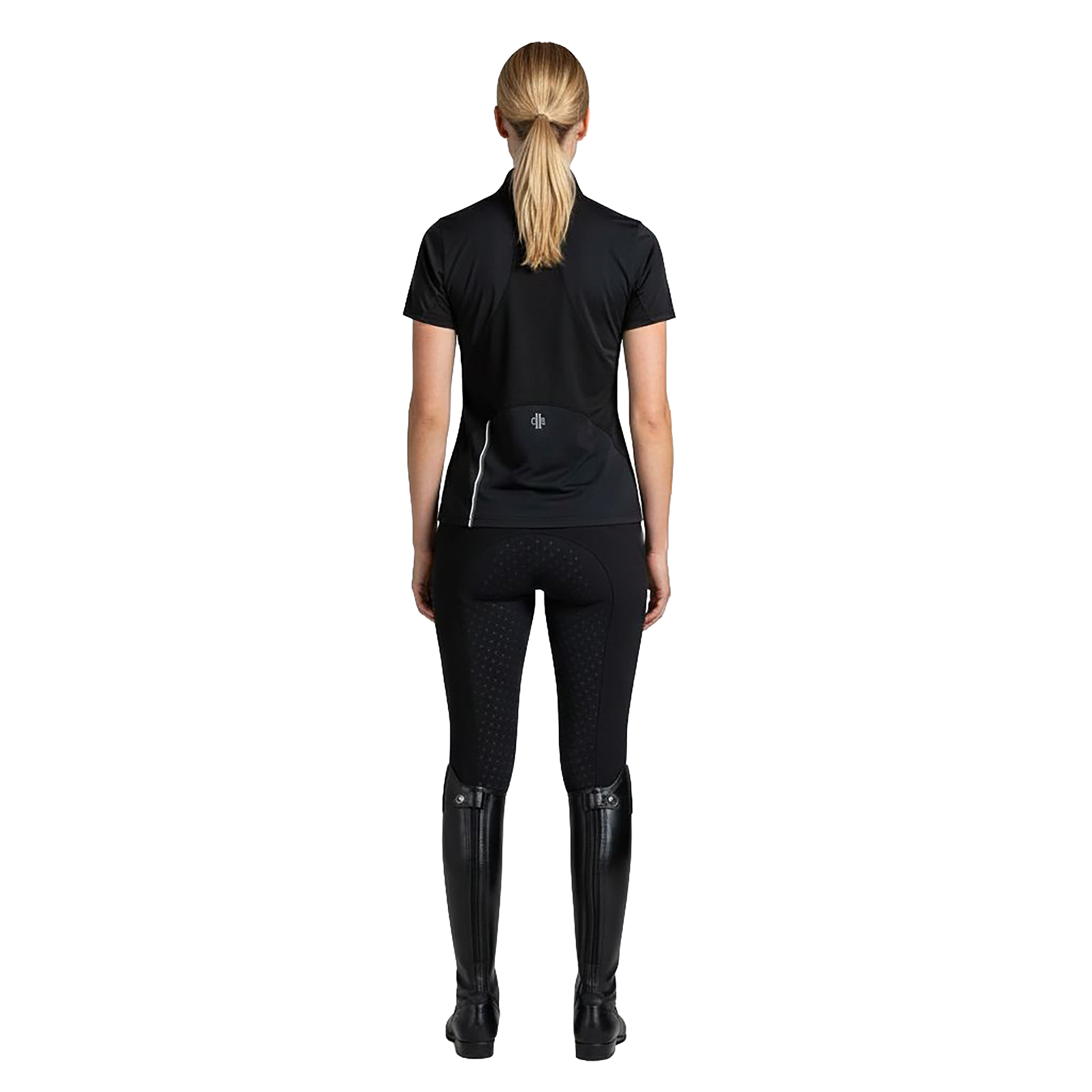 BAKERSFIELD Ladies Zip Neck Showshirt Black (Jet Black)
