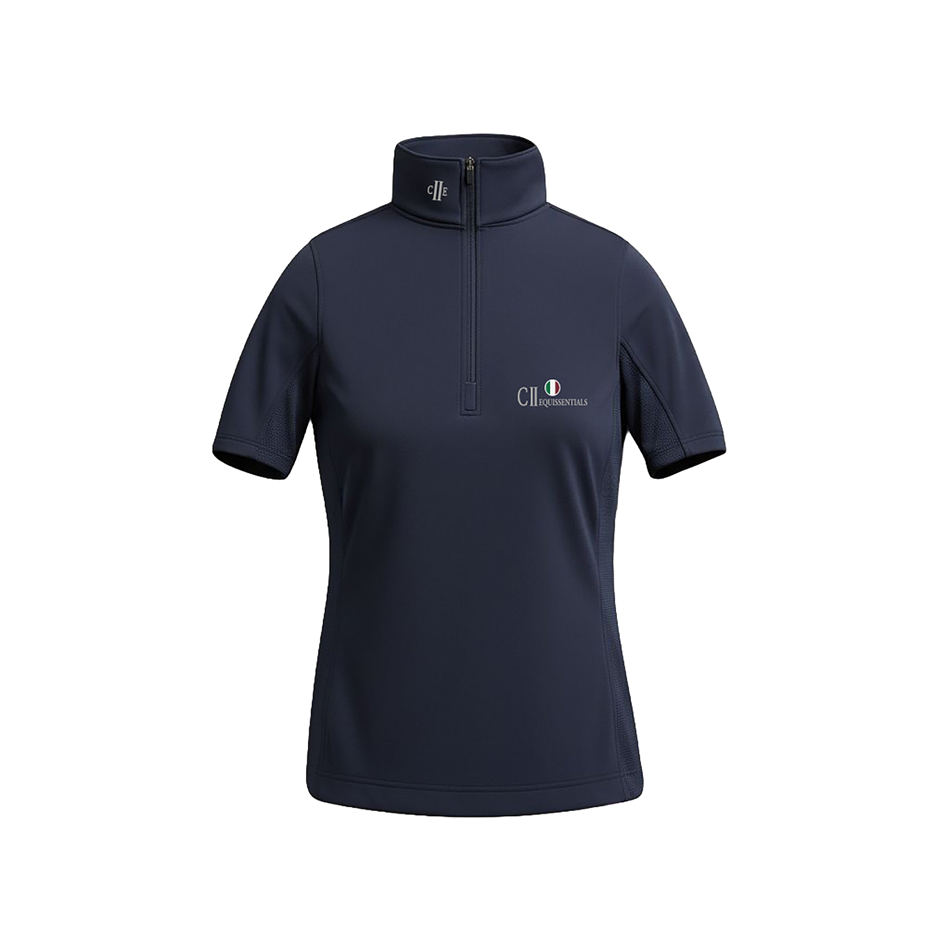 BAKERSFIELD Ladies Zip Neck Showshirt Navy (Black Iris)