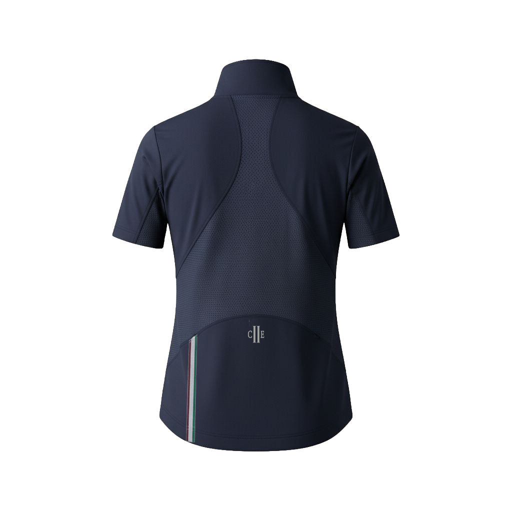 BAKERSFIELD Ladies Zip Neck Showshirt Navy (Black Iris)
