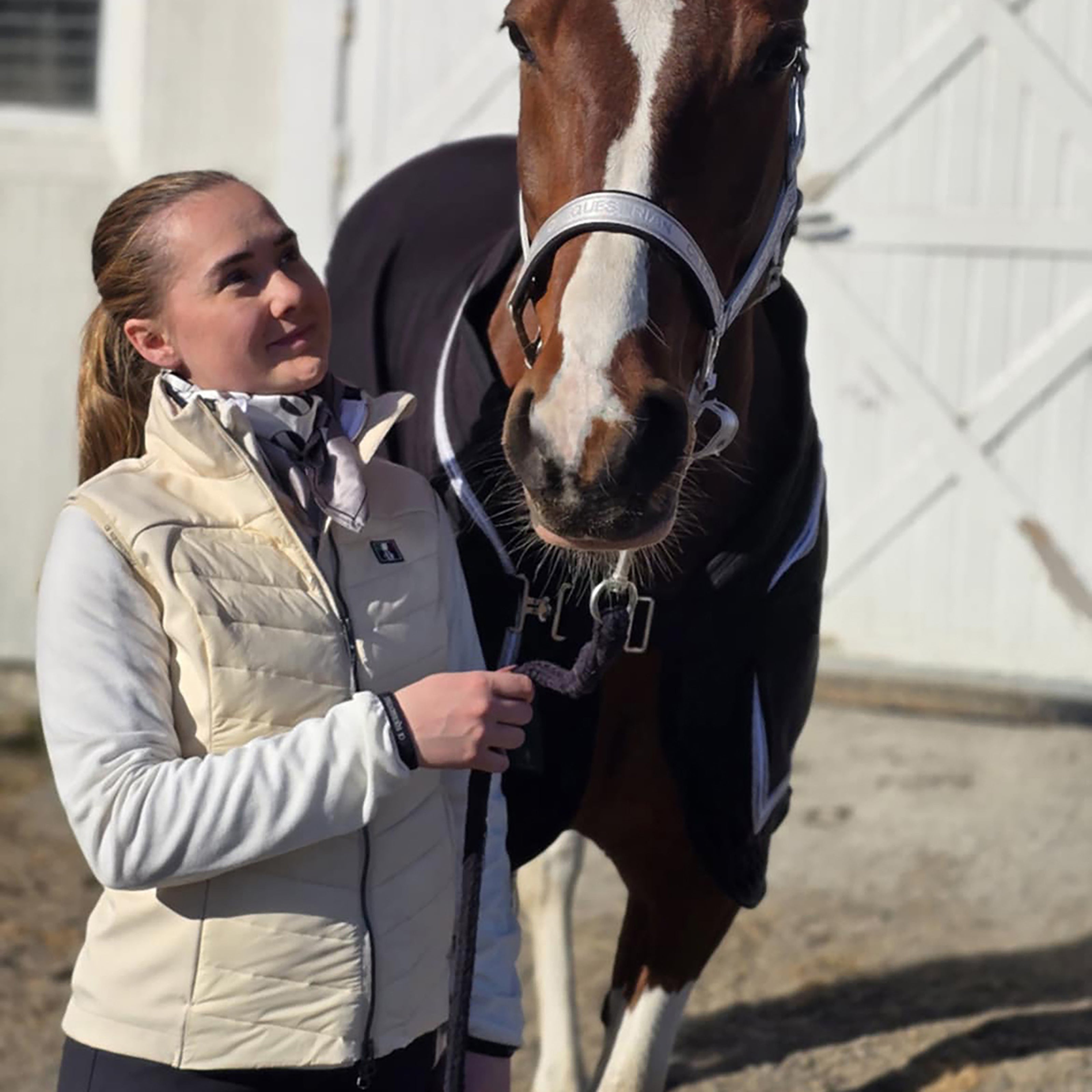 BURBANK Quilted Bodywarmer Beige (Chreme Brulee)