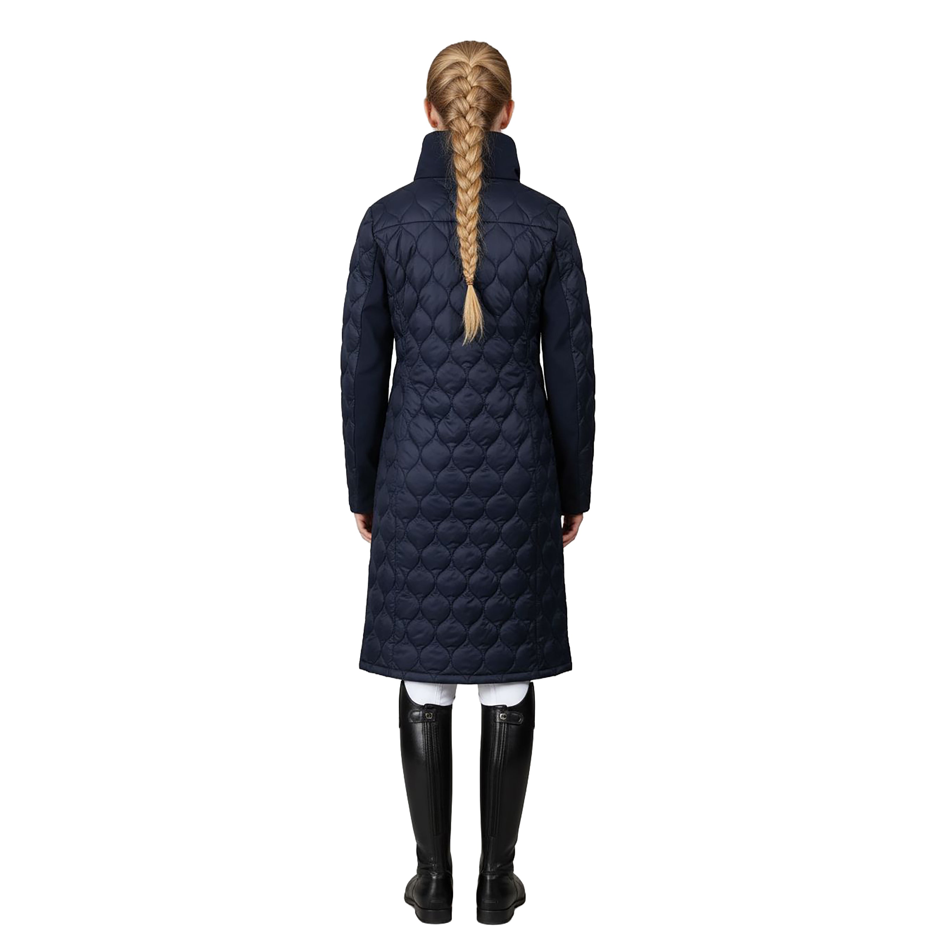CAMARILLO QUILTED LONG COAT Navy (Black Iris)