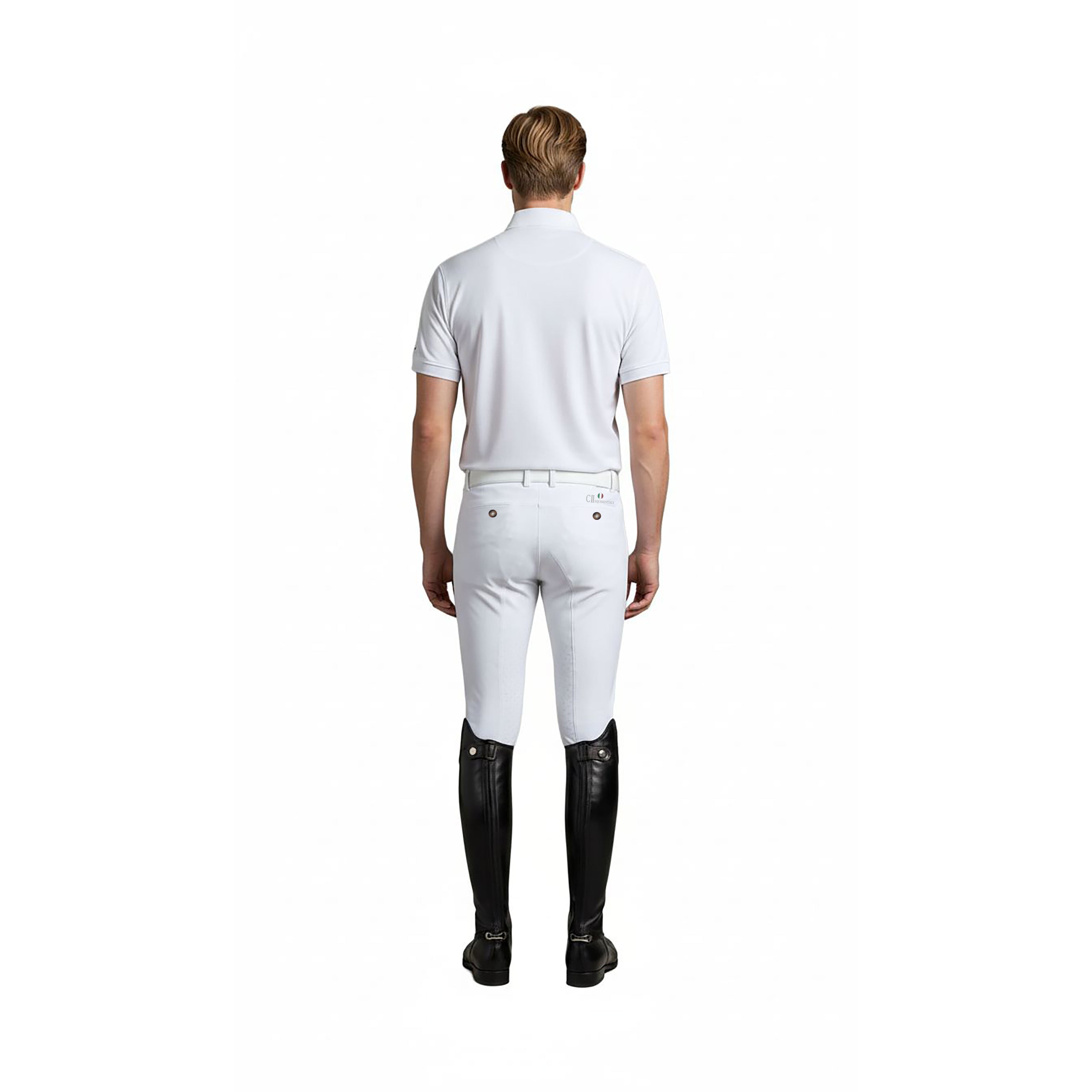 FULLERTON Mens Kneegrip Breeches White (Optical White)