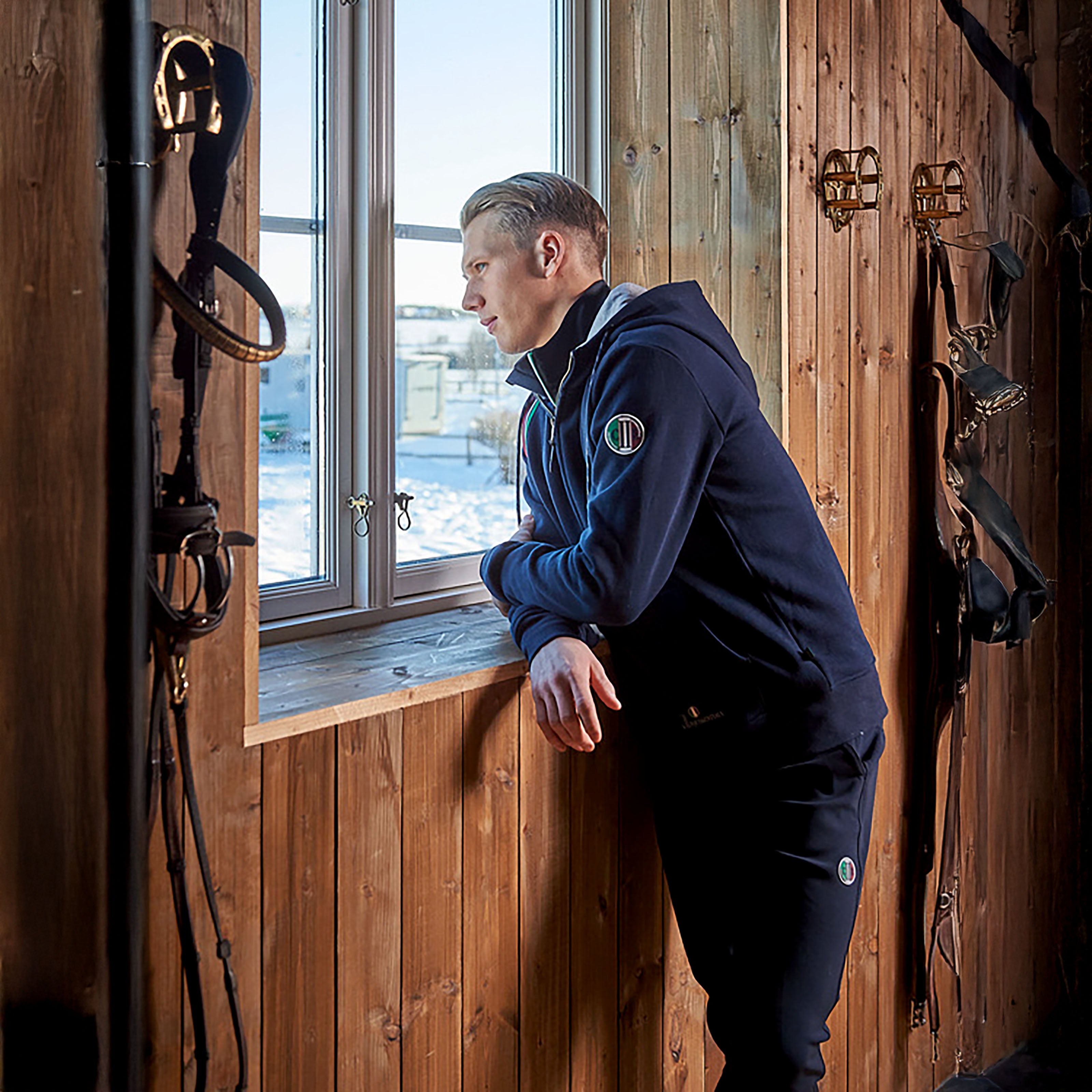 FULLERTON Mens Kneegrip Breeches Navy (Black Iris)