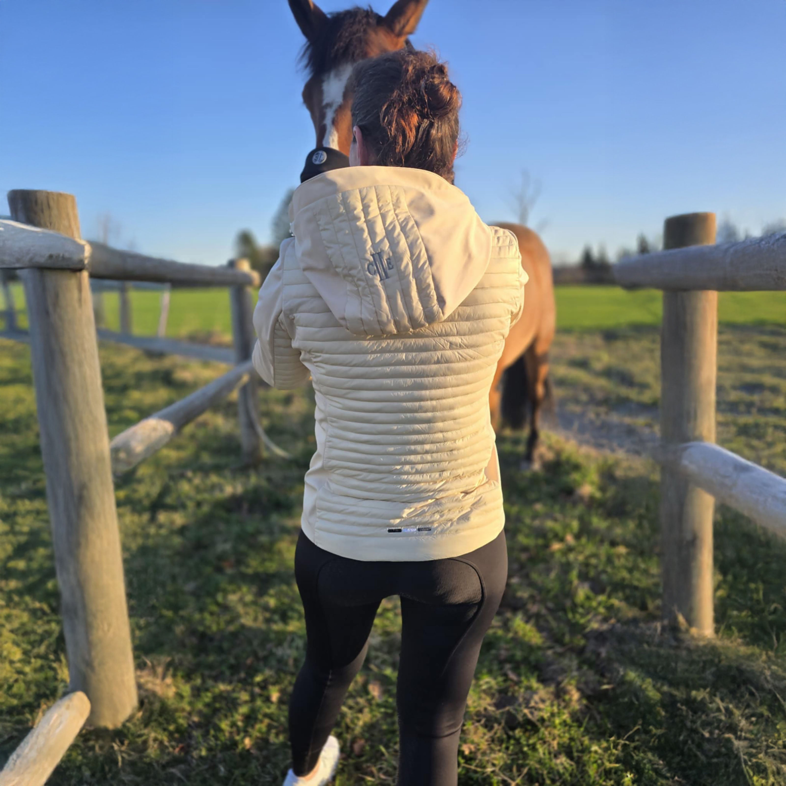 FRESNO COLOR Ladies Kneegrip Breeches Black (Jet Black)