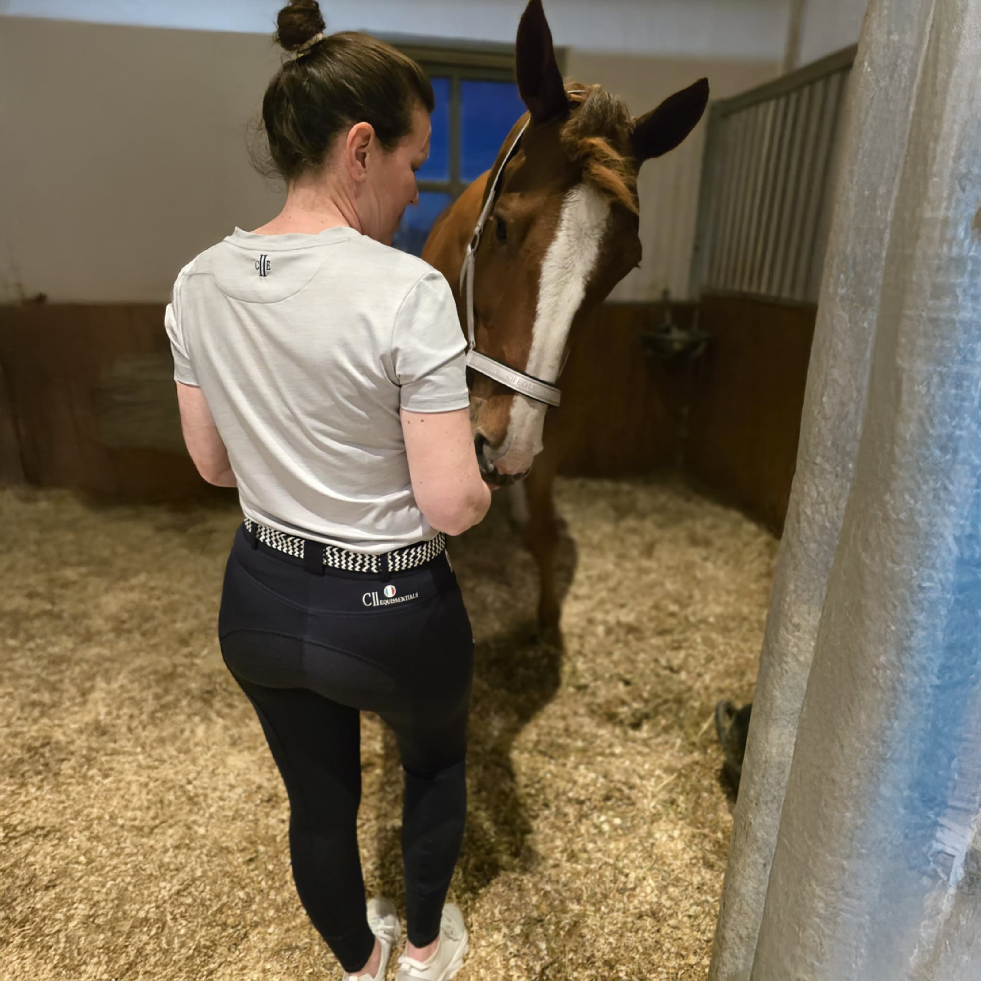 FRESNO COLOR Ladies Kneegrip Breeches Navy (Black Iris)
