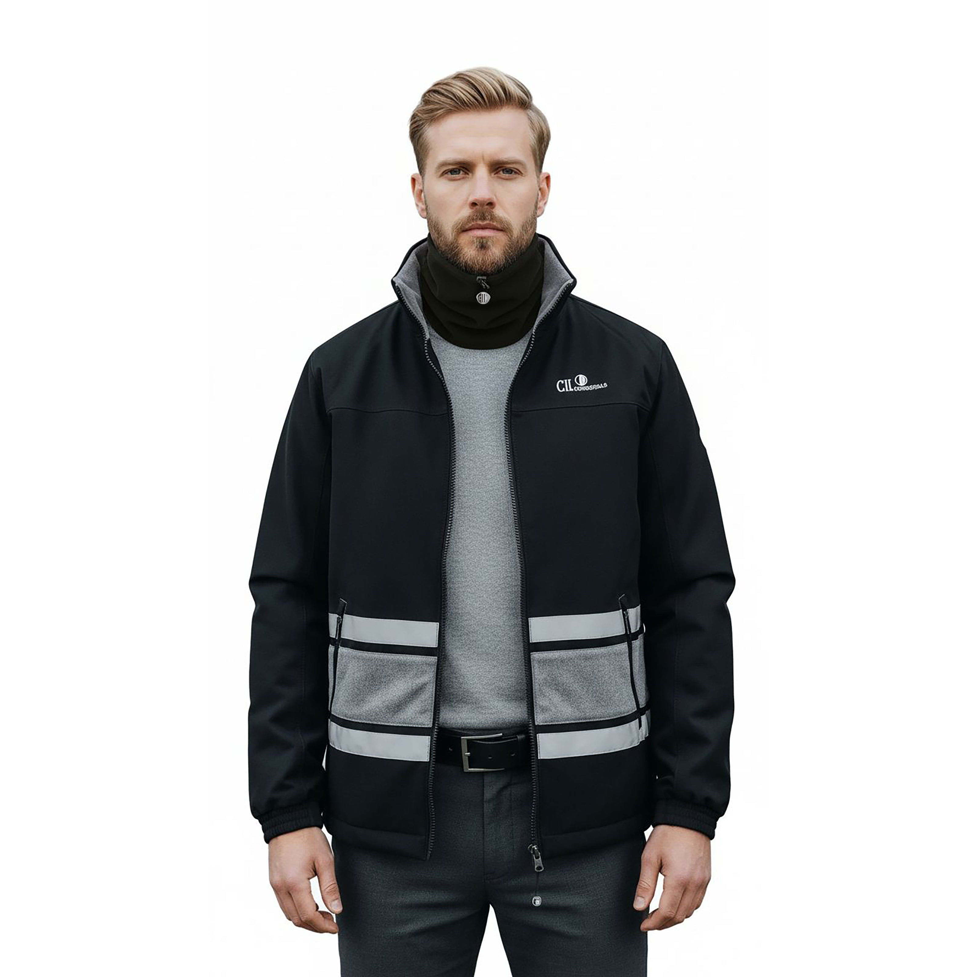 IRVINE Fleece Neck Black (Jet Black)
