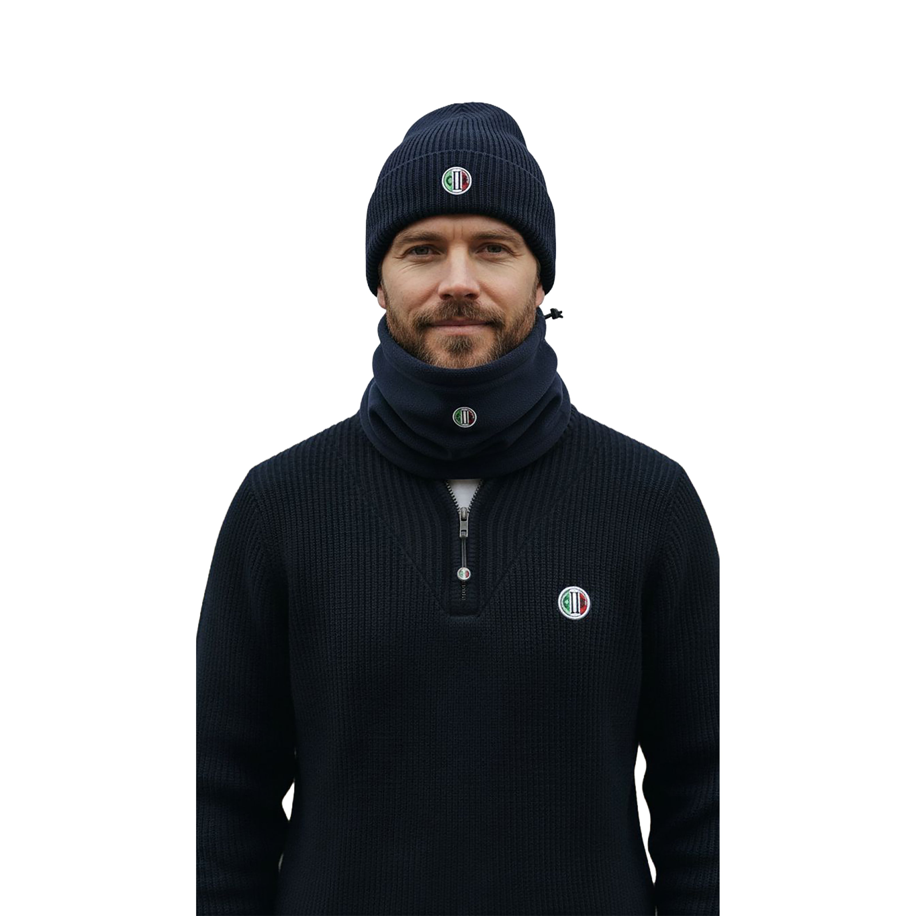 IRVINE Fleece Neck Navy (Black Iris)