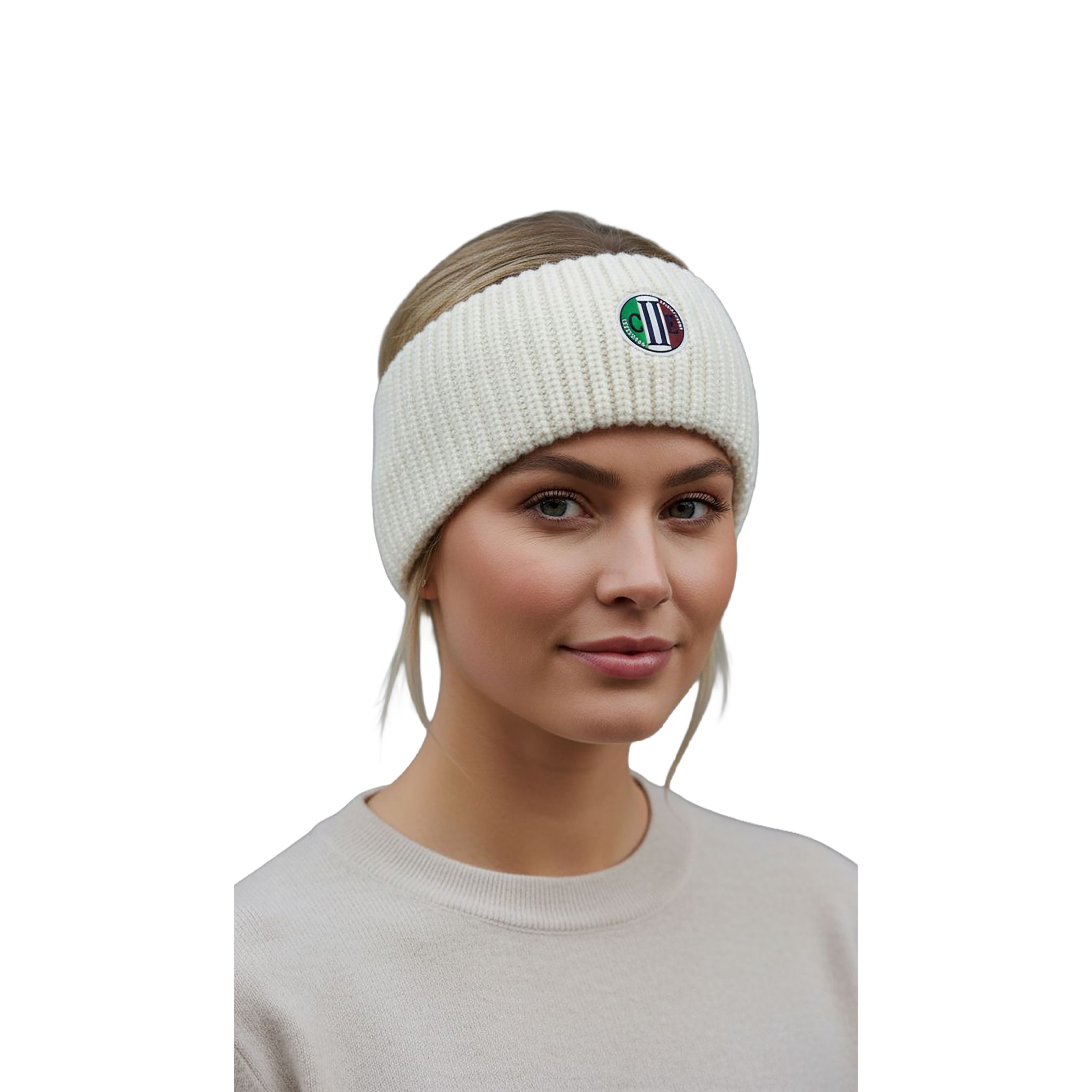 TUSTIN Wool Knitted headband Offwhite (Snow White)
