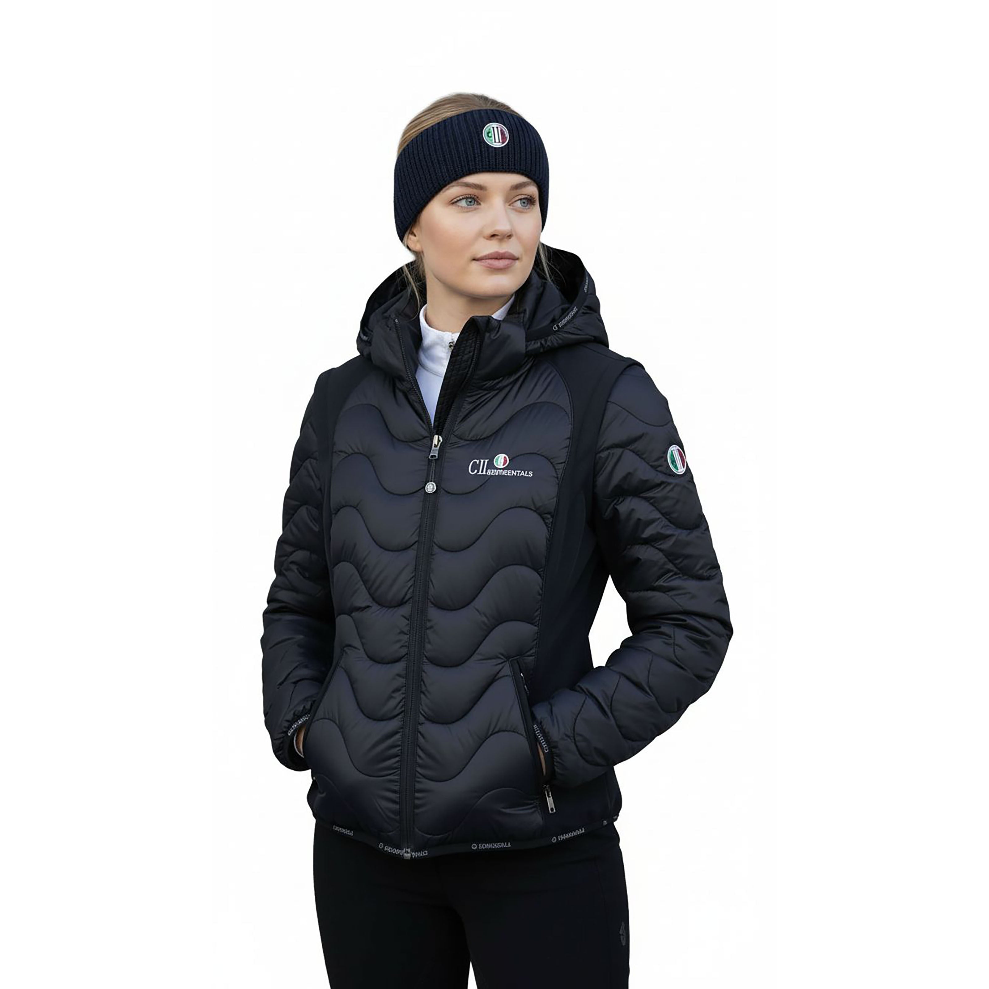 TUSTIN Wool Knitted headband Navy (Black Iris)