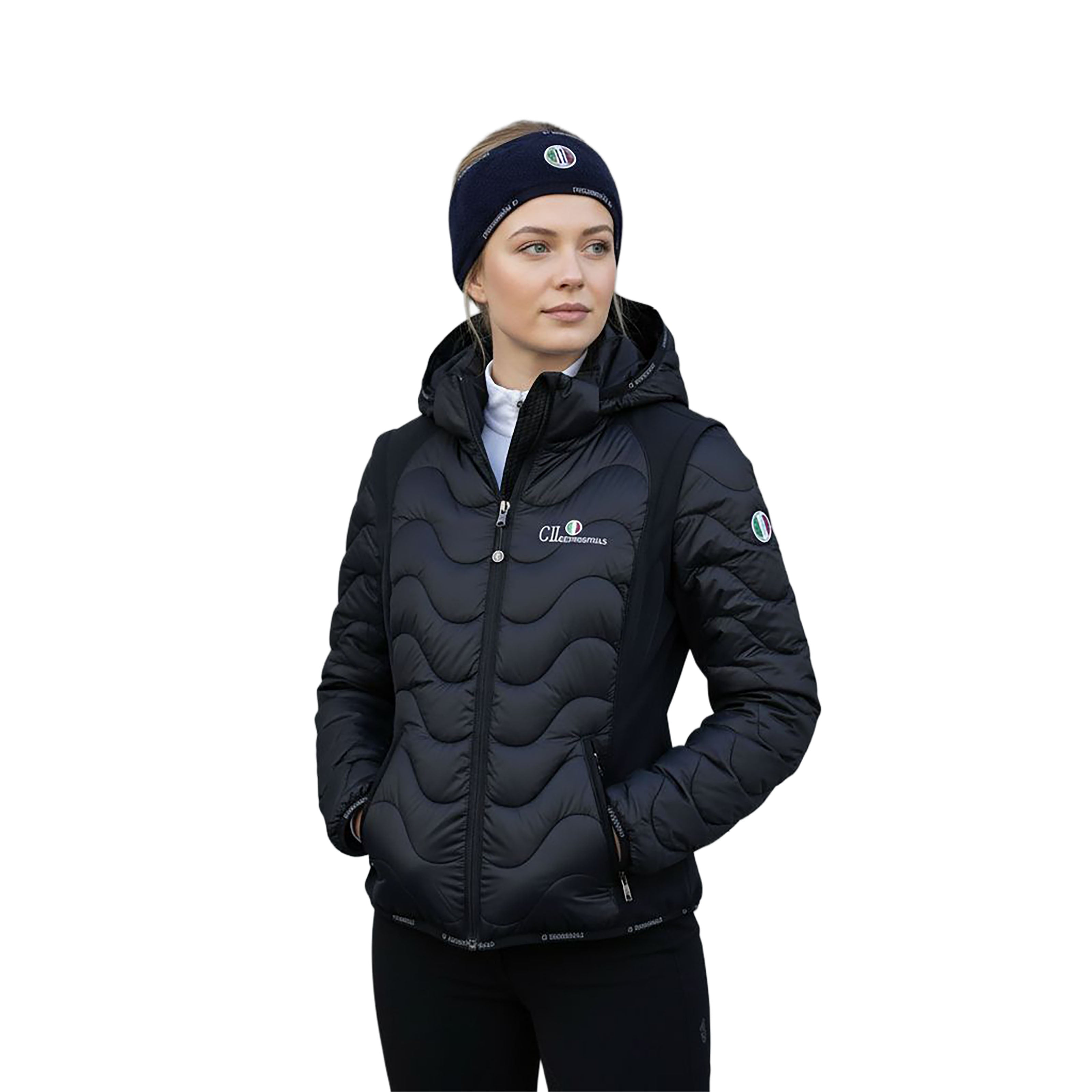 ENCINITAS Fleece Headband Navy (Black Iris)