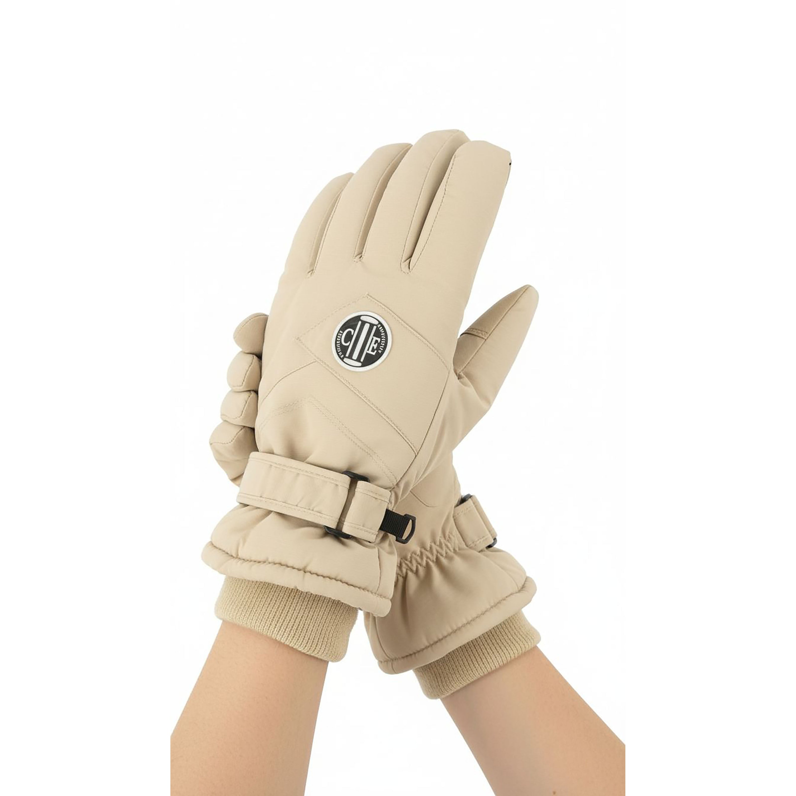 SAN CARLOS Winter gloves Beige (Chreme Brulee)