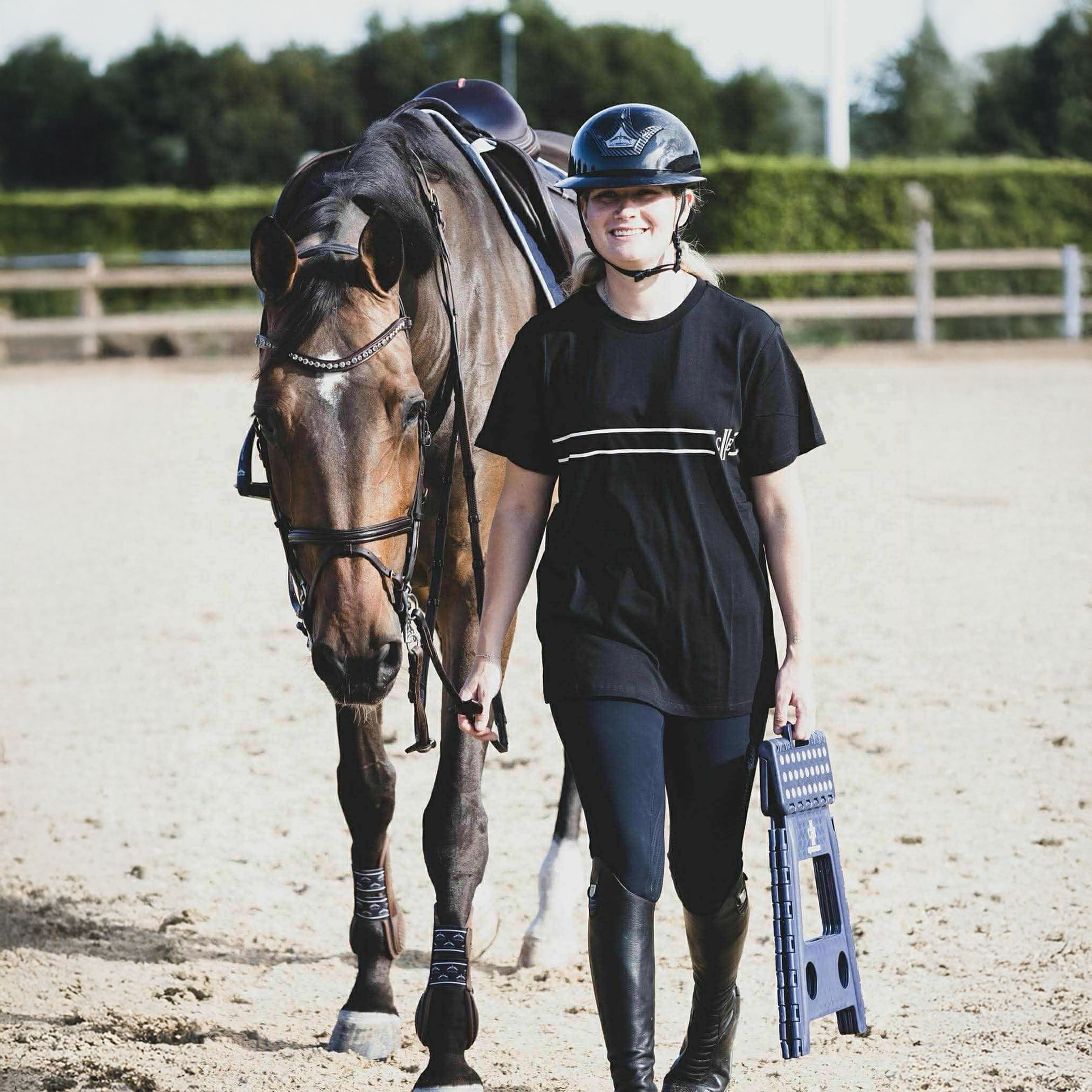 CALENZANO Mens T-Shirt W print Black (Jet Black)