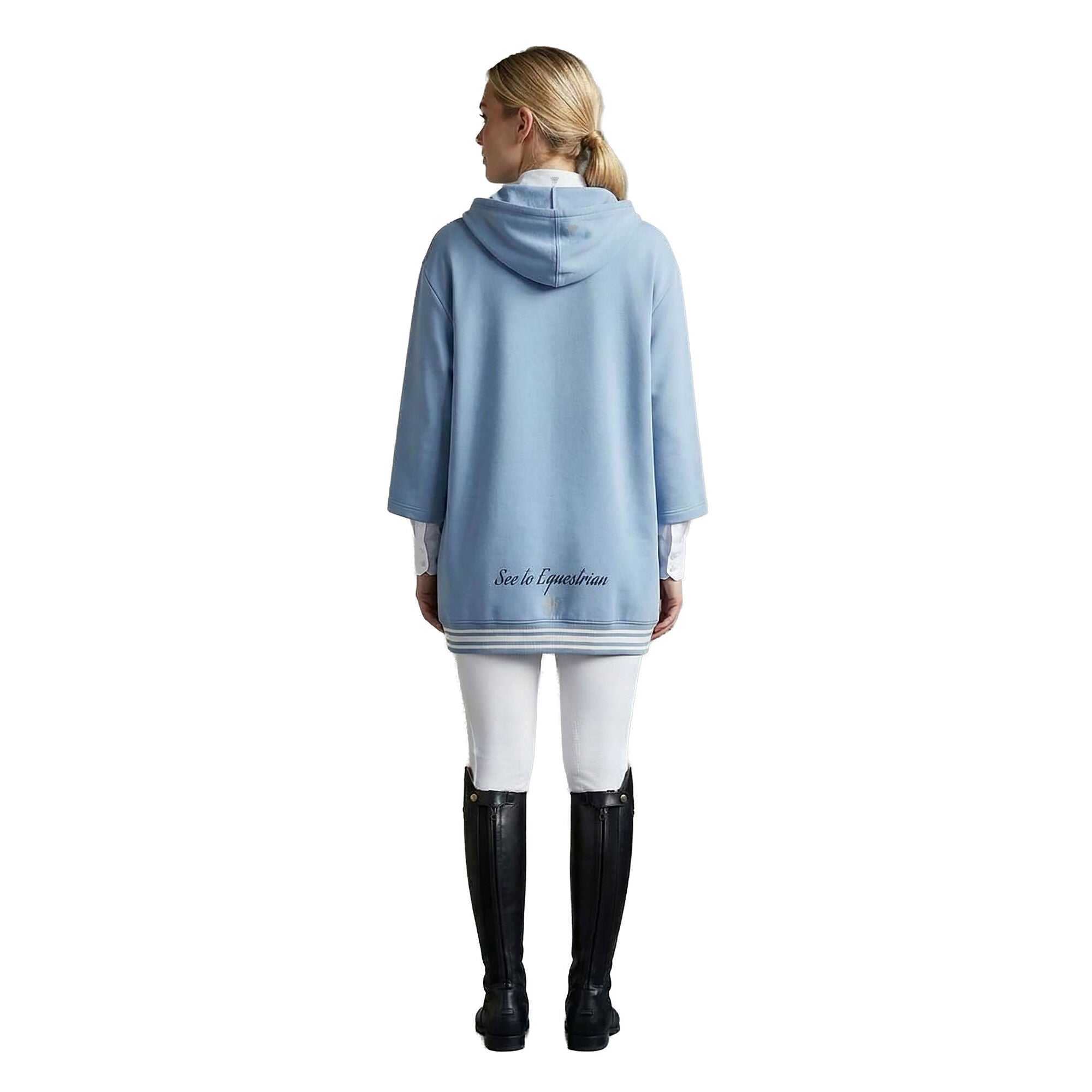 BARBICAN Ladies Oversized Sweat Placid Blue(Lt Blue)
