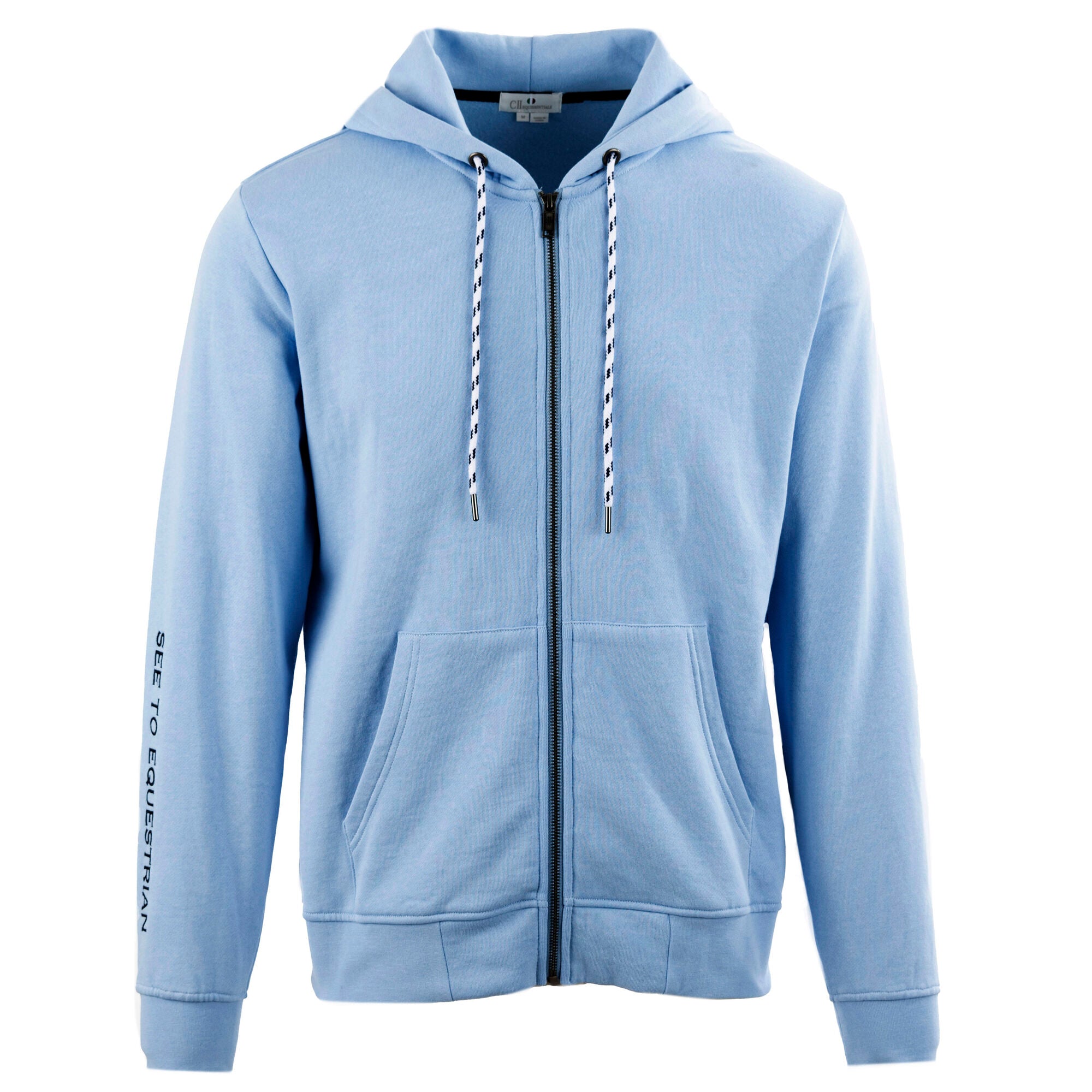 LEICHESTER Unisex Sweat Jacket Placid Blue(Lt Blue)