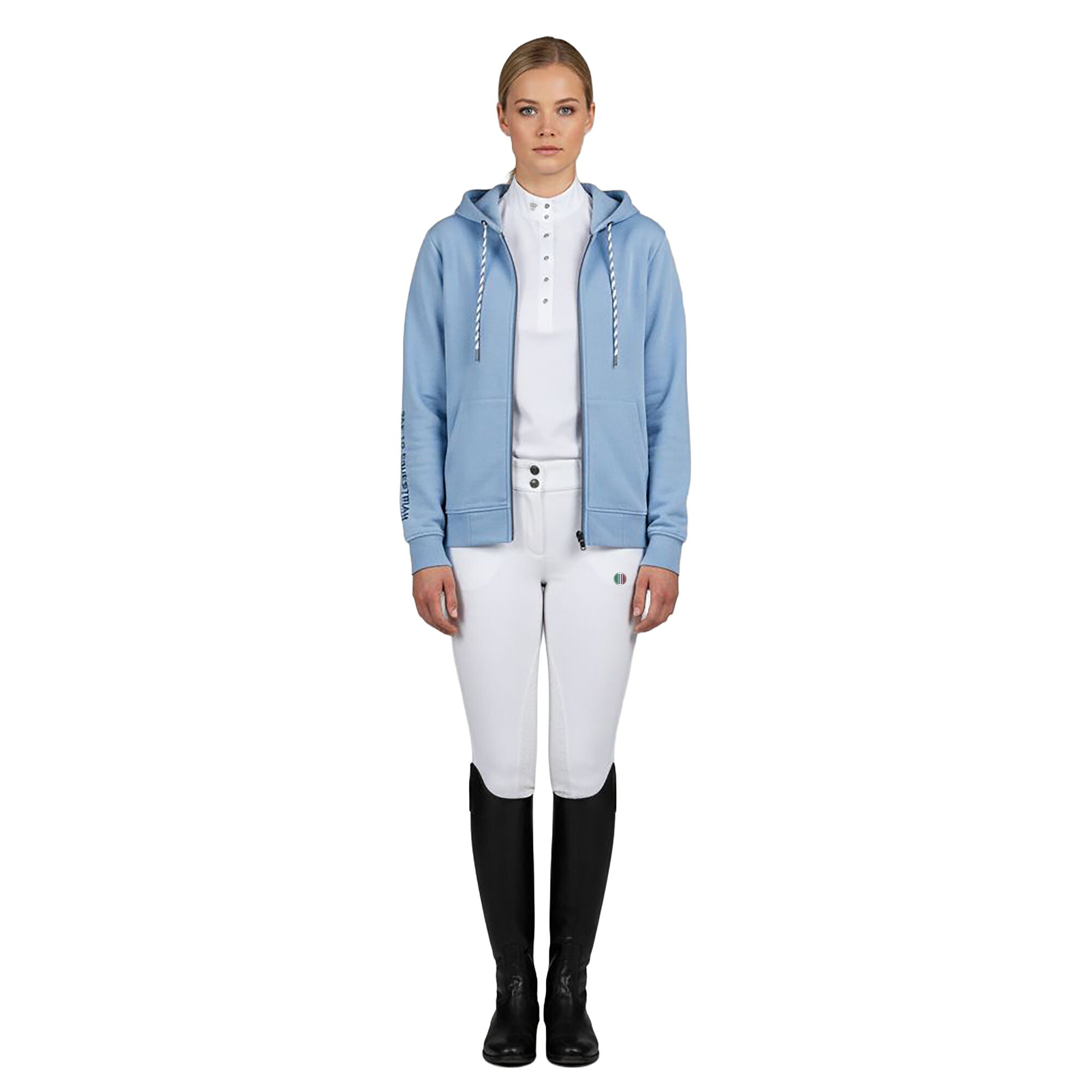 LEICHESTER Unisex Sweat Jacket Placid Blue(Lt Blue)