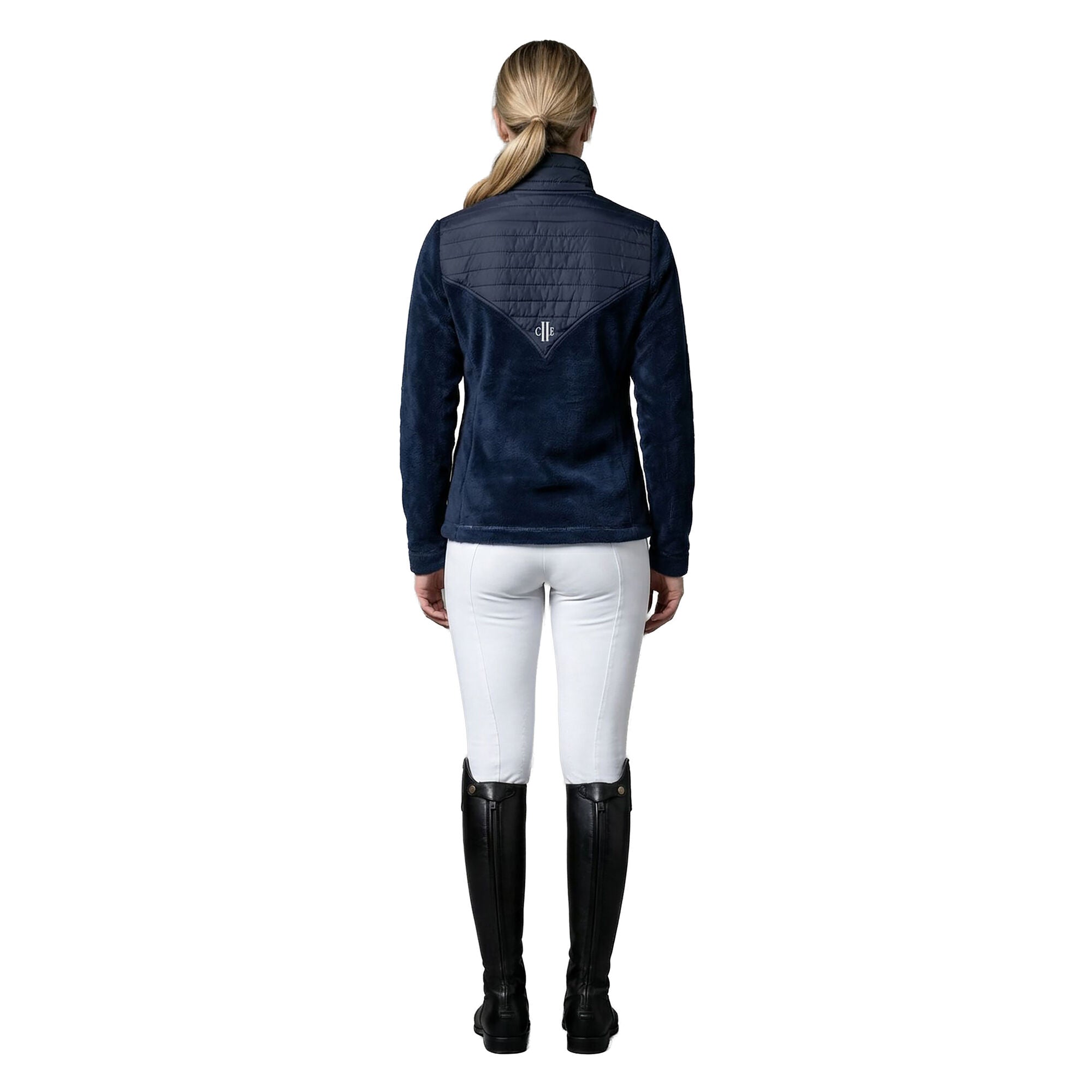 VICTORIA Ladies Coral Fleece Jacket Navy (Black Iris)