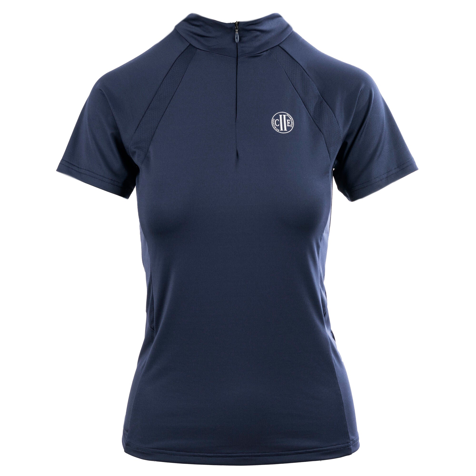 WESTMINISTER Ladies Zip Neck Top Navy (Black Iris)