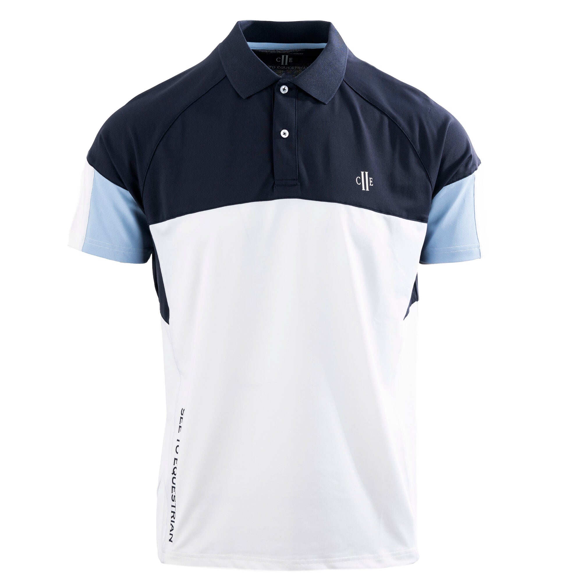BAKER Mens Technical Polo Shirt Navy (Black Iris)