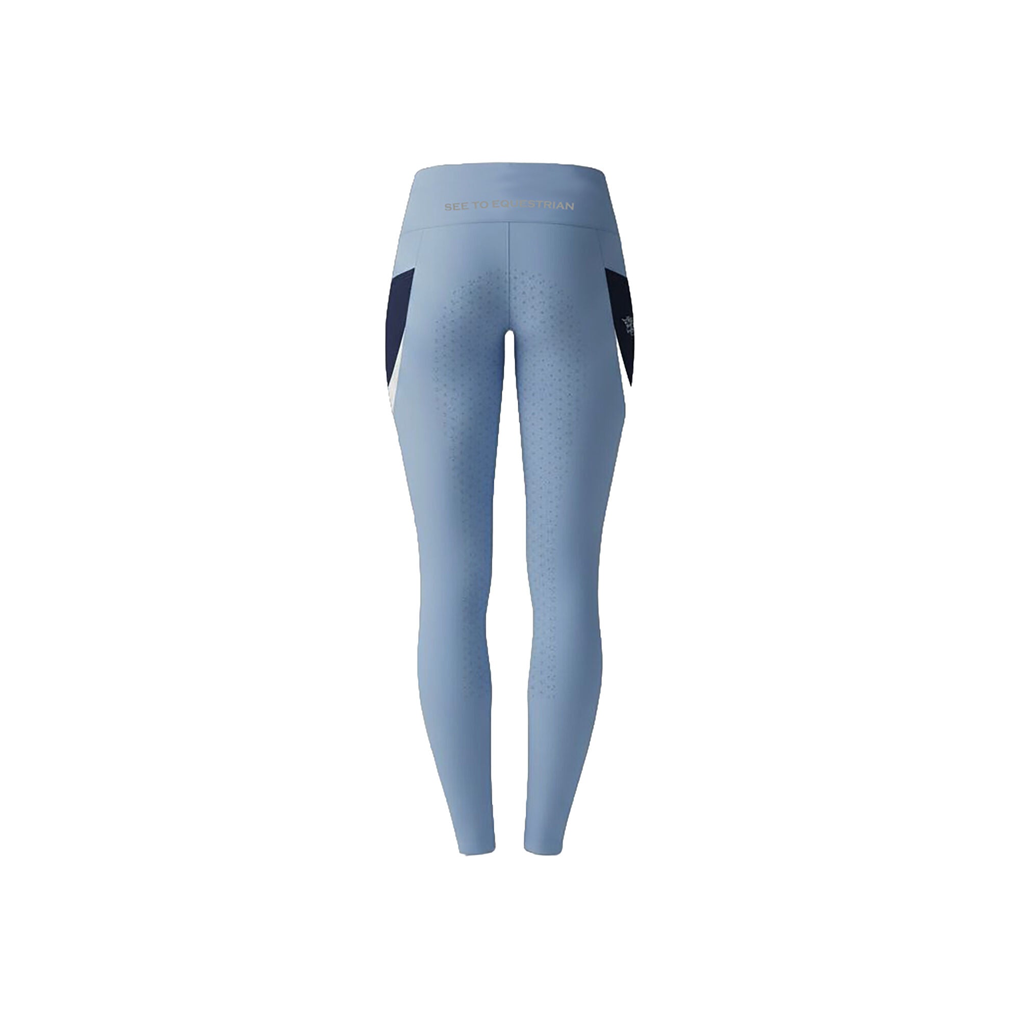 BRIDGE Ladies FG Color Blocks Riding Thights Placid Blue(Lt Blue)