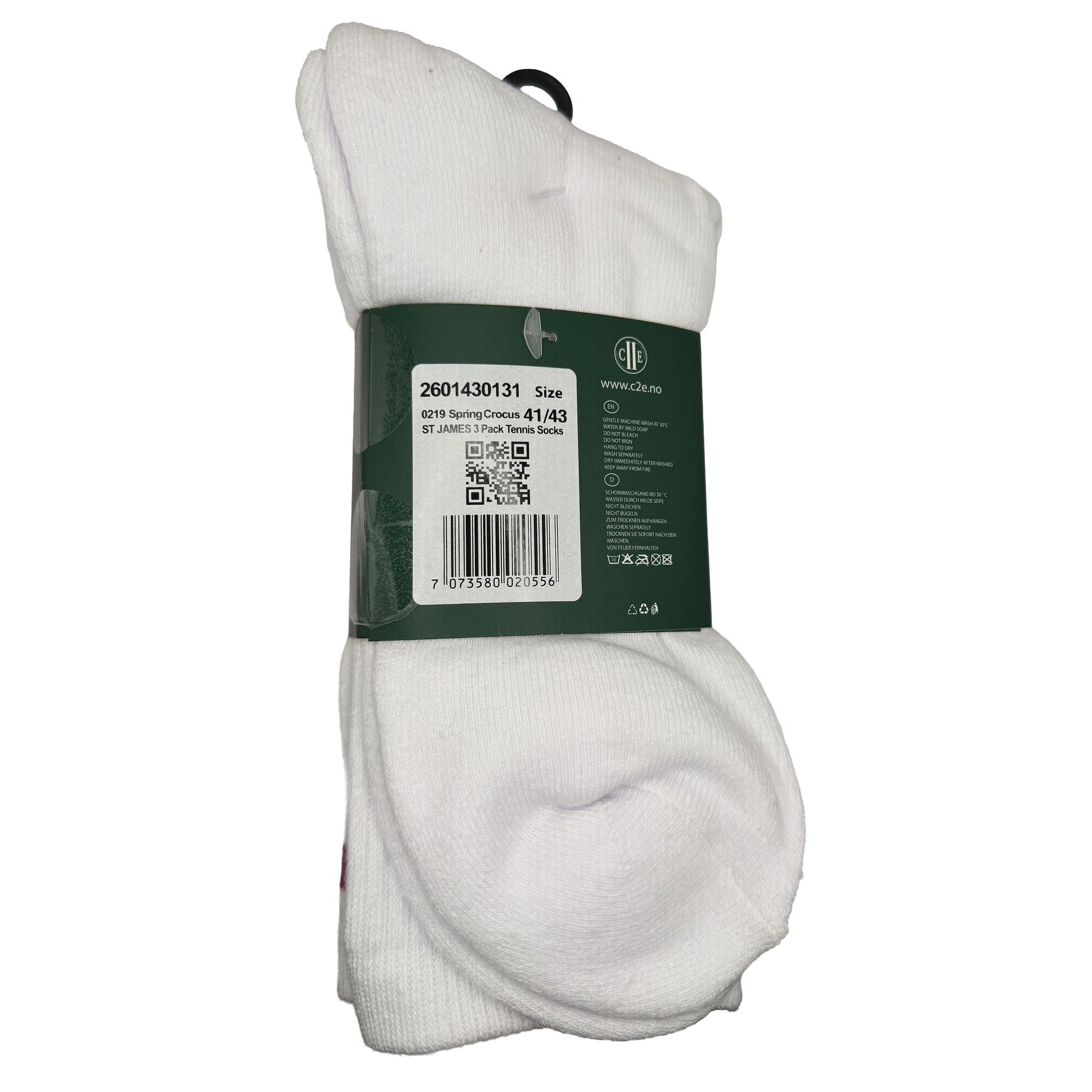 ST JAMES 3 Pack Tennis Socks Spring Crocus (Pink)