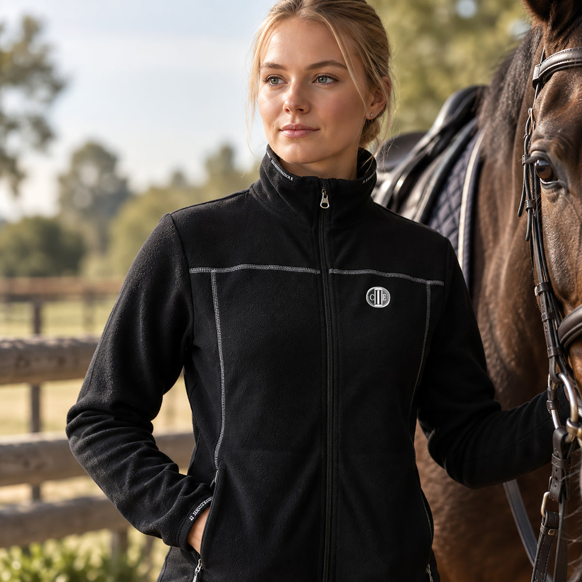 CAPISTRANO Microfleece jacket Black (Jet Black)
