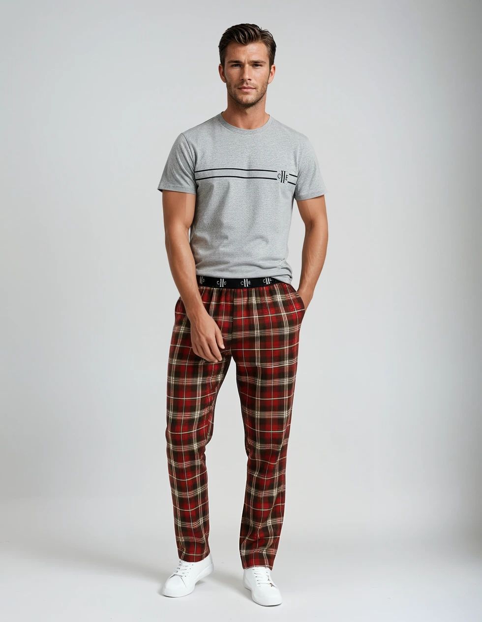 GIOVI MENS Pyjama Pant Checked