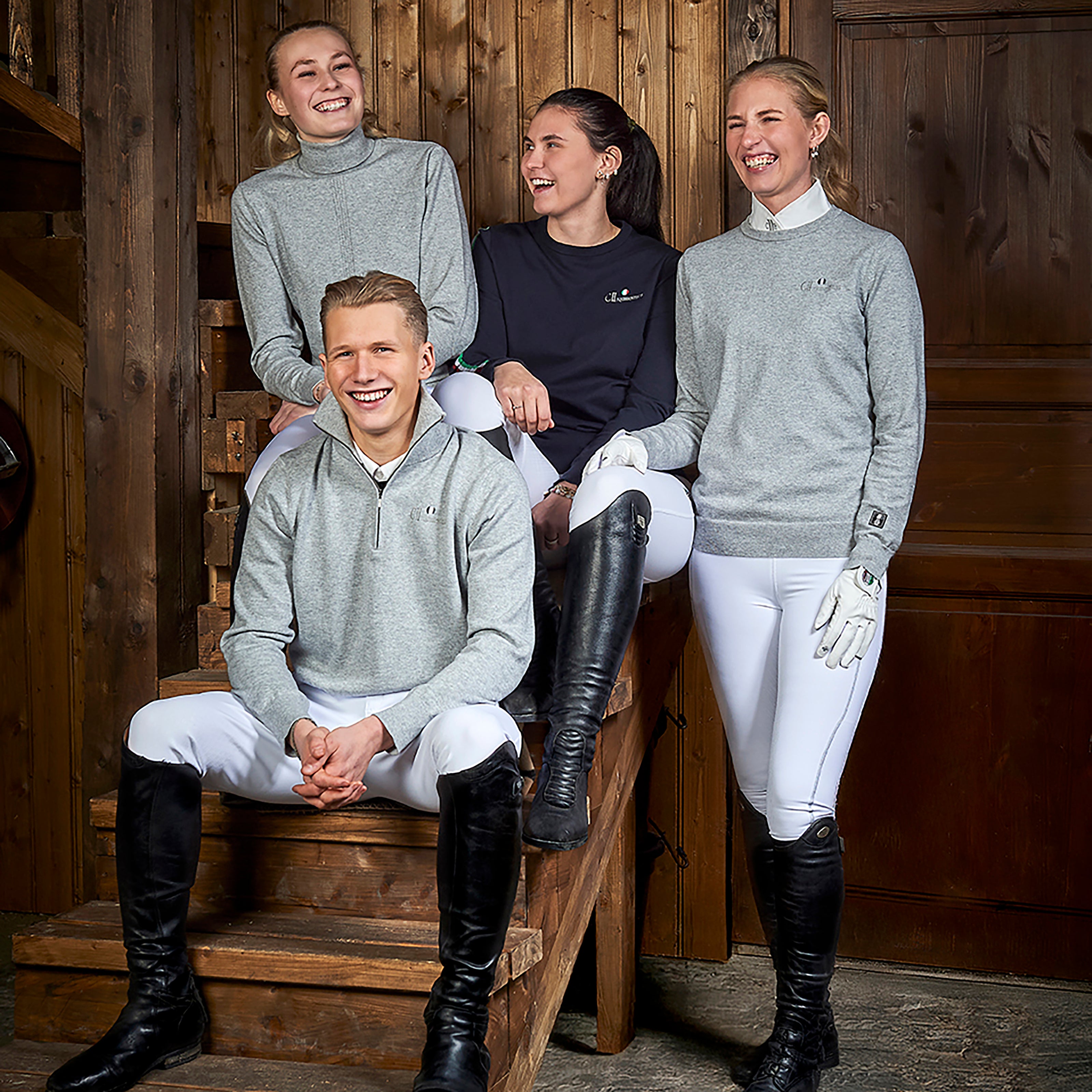 TRACY Longsleeved RN Pullover Grey Melange