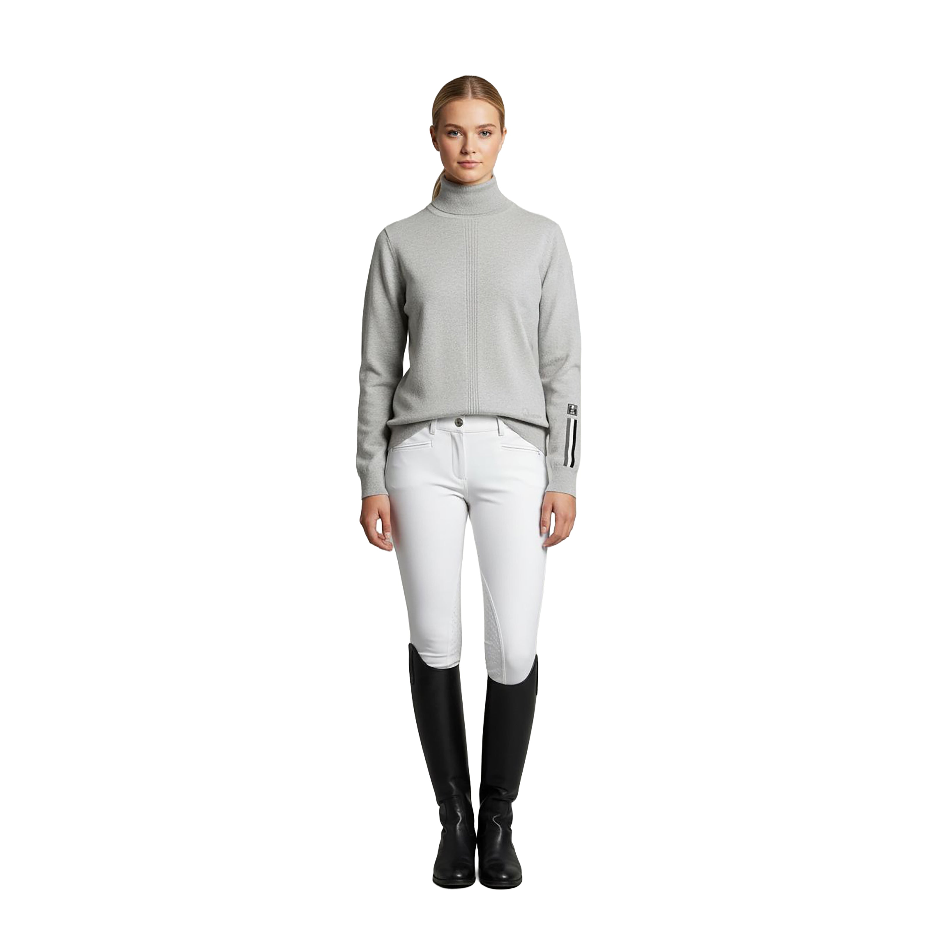 VASCO Longsleeved Rollneck Pullover Grey Melange
