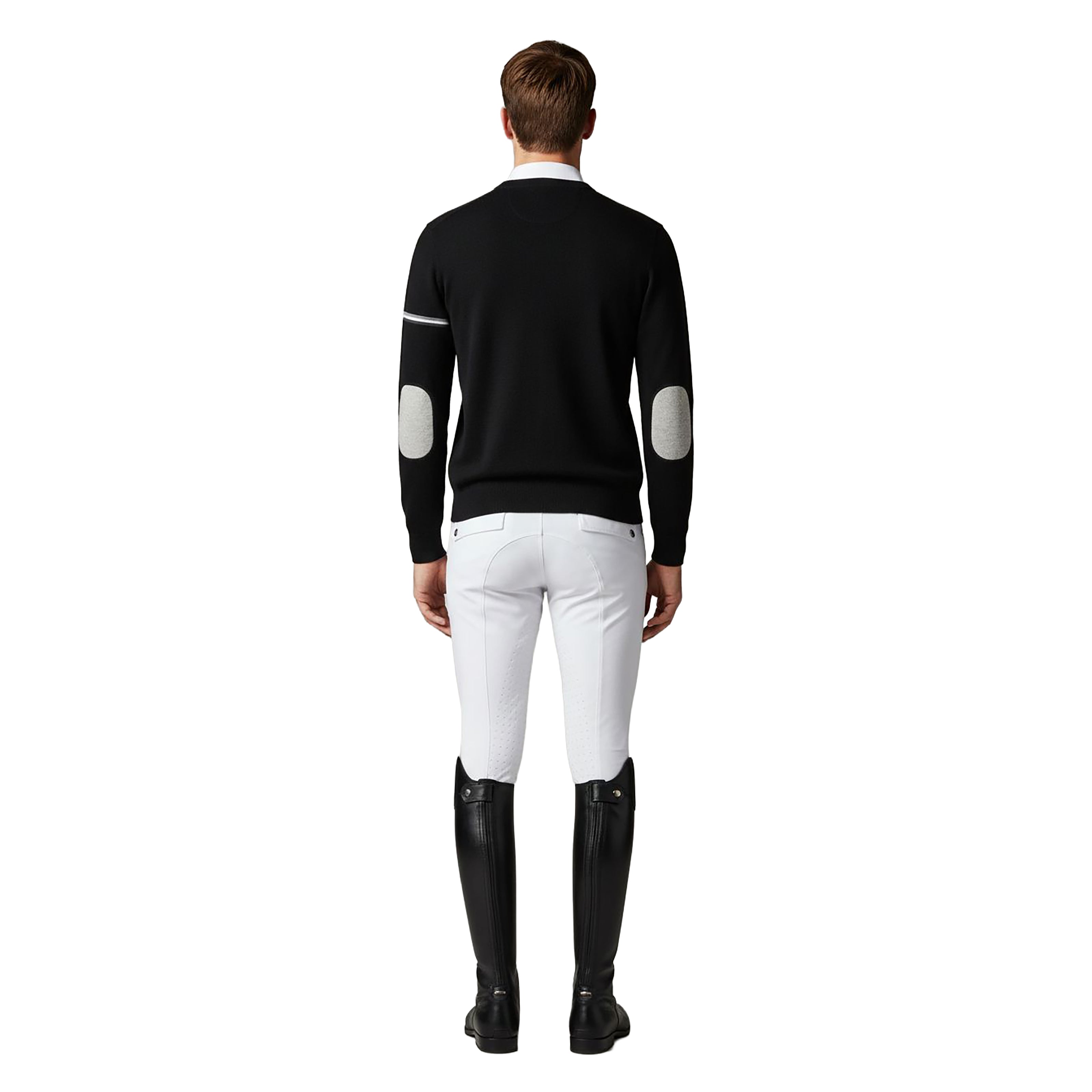 PLEASANTON Longsleeved V-Neck Pullover Black (Jet Black)