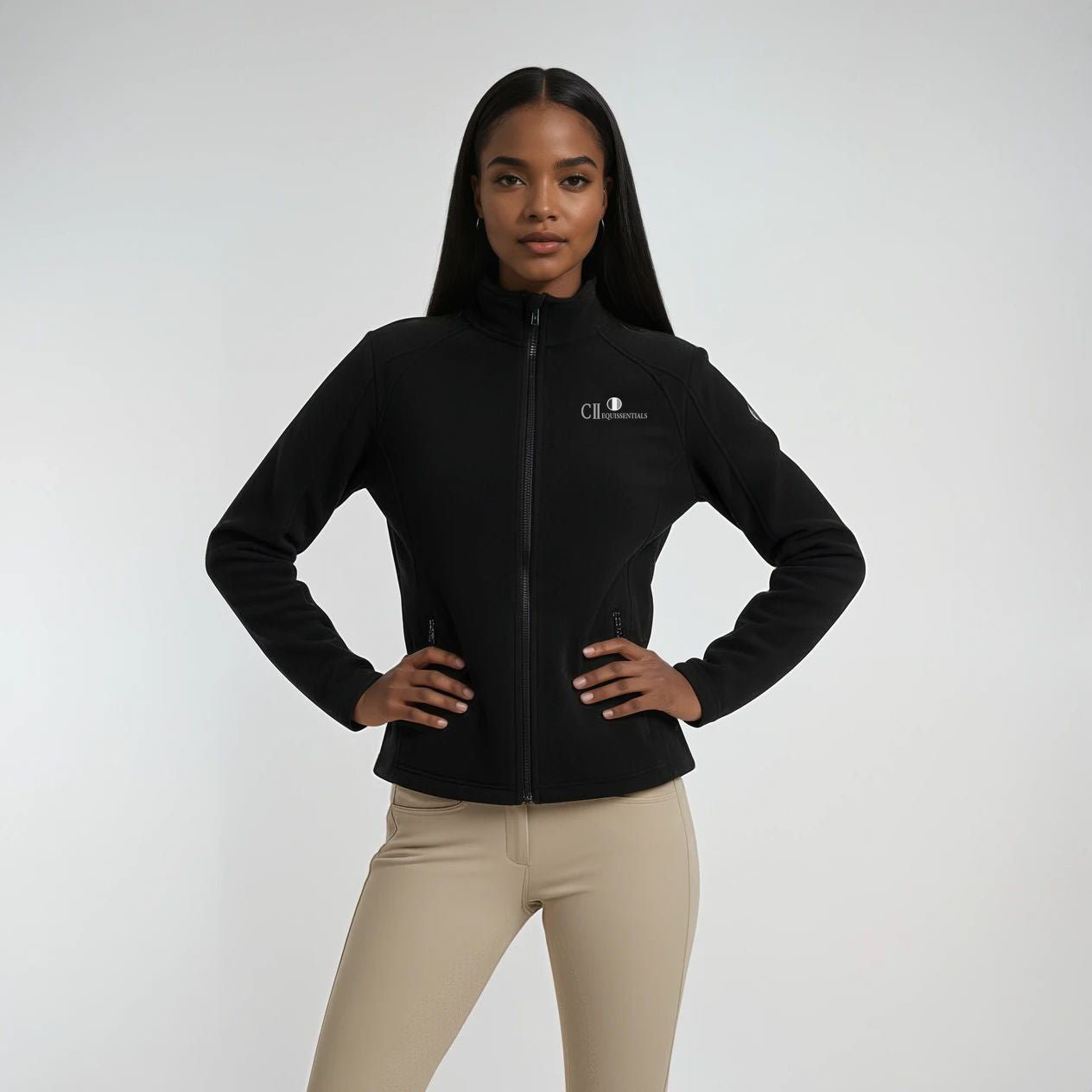 SANTA CLARA Polar Fleece Jacket Black (Jet Black)