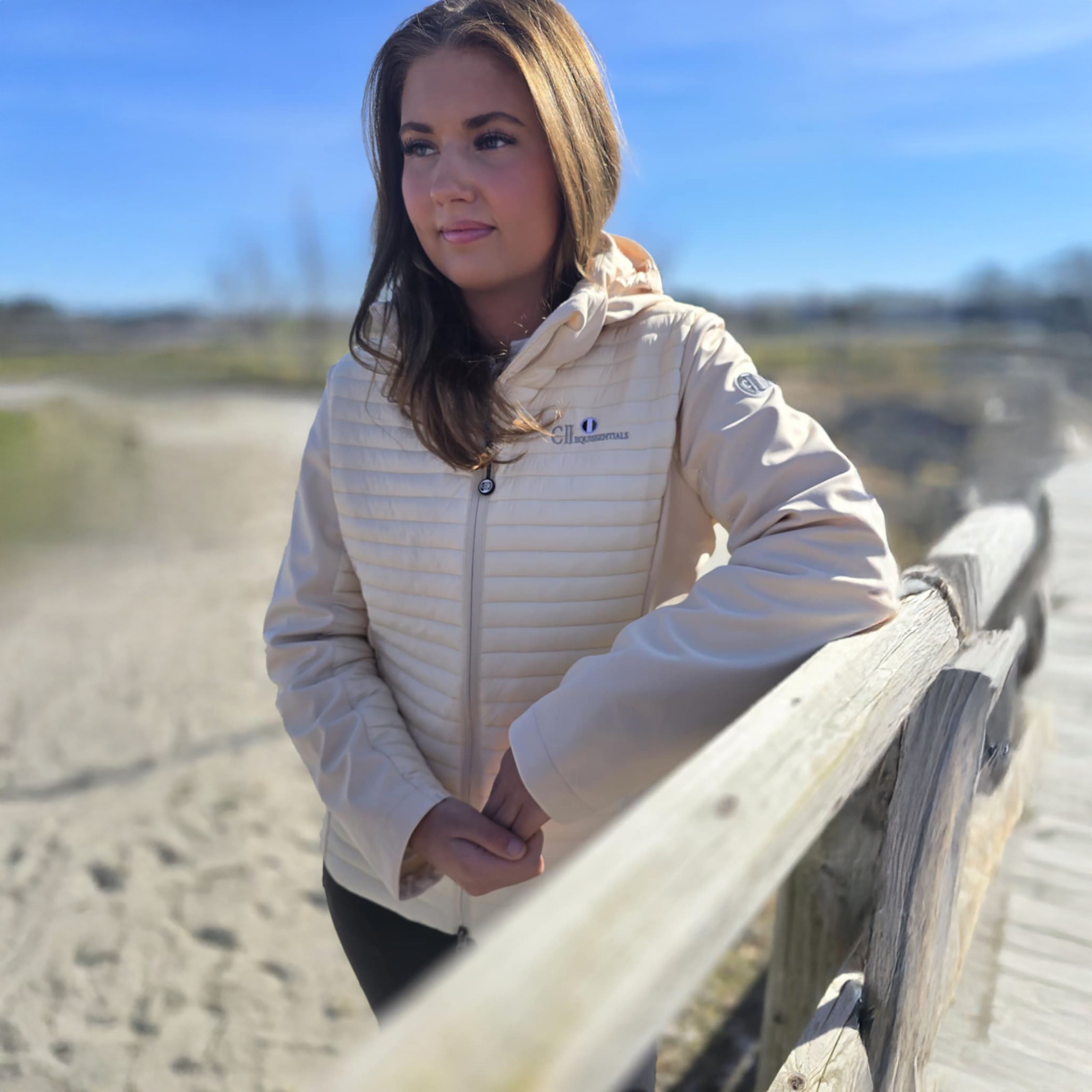 SAN JOSE Softshell Quilted Jacket Beige (Chreme Brulee)