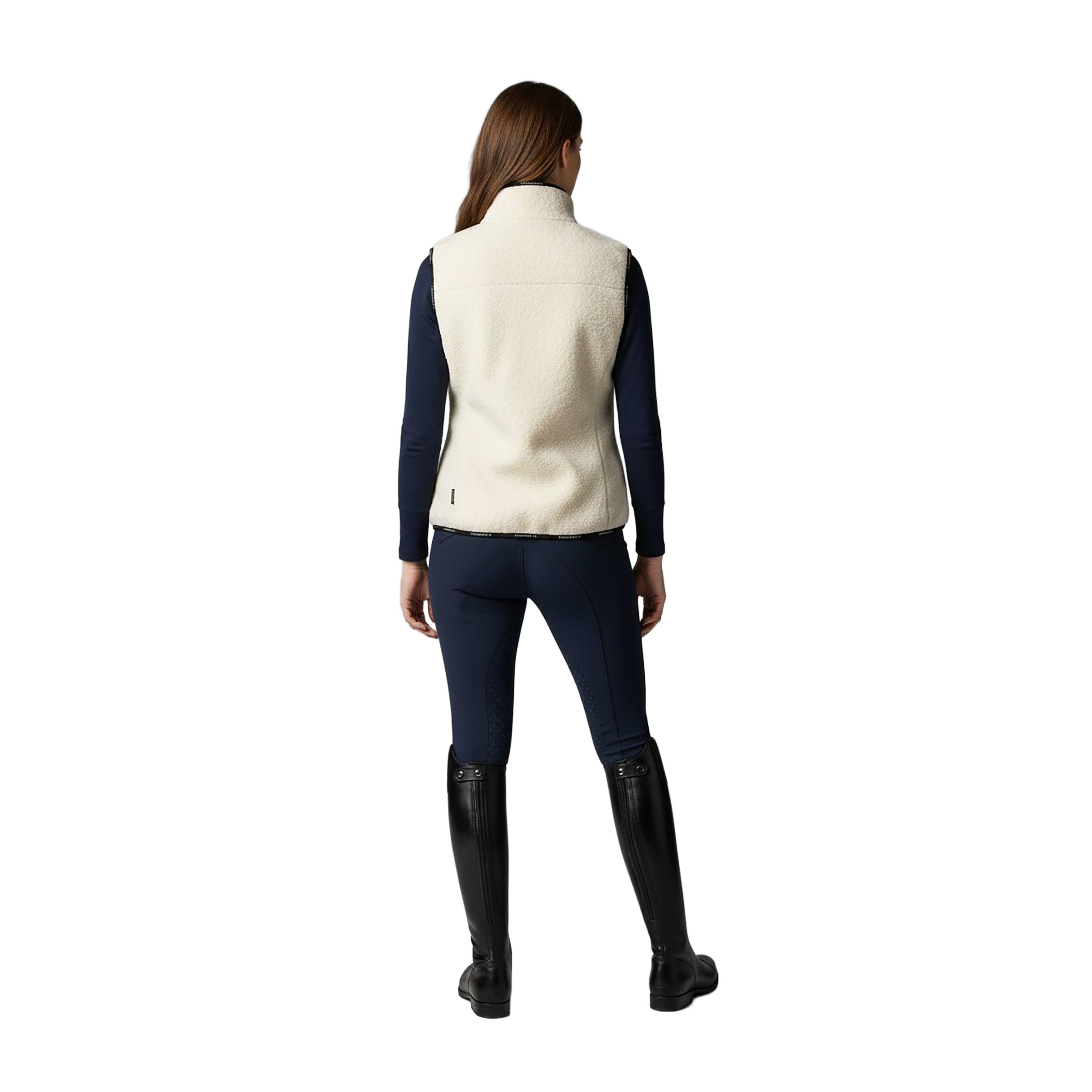 ELK GROVE Sherpa Fleece Vest Offwhite (Snow White)