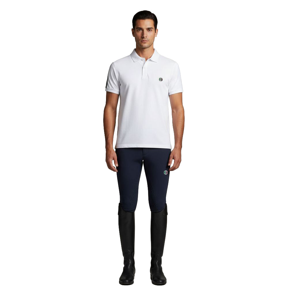 MIDTOWN Poloneck Pique T-Shirt White (Optical White)