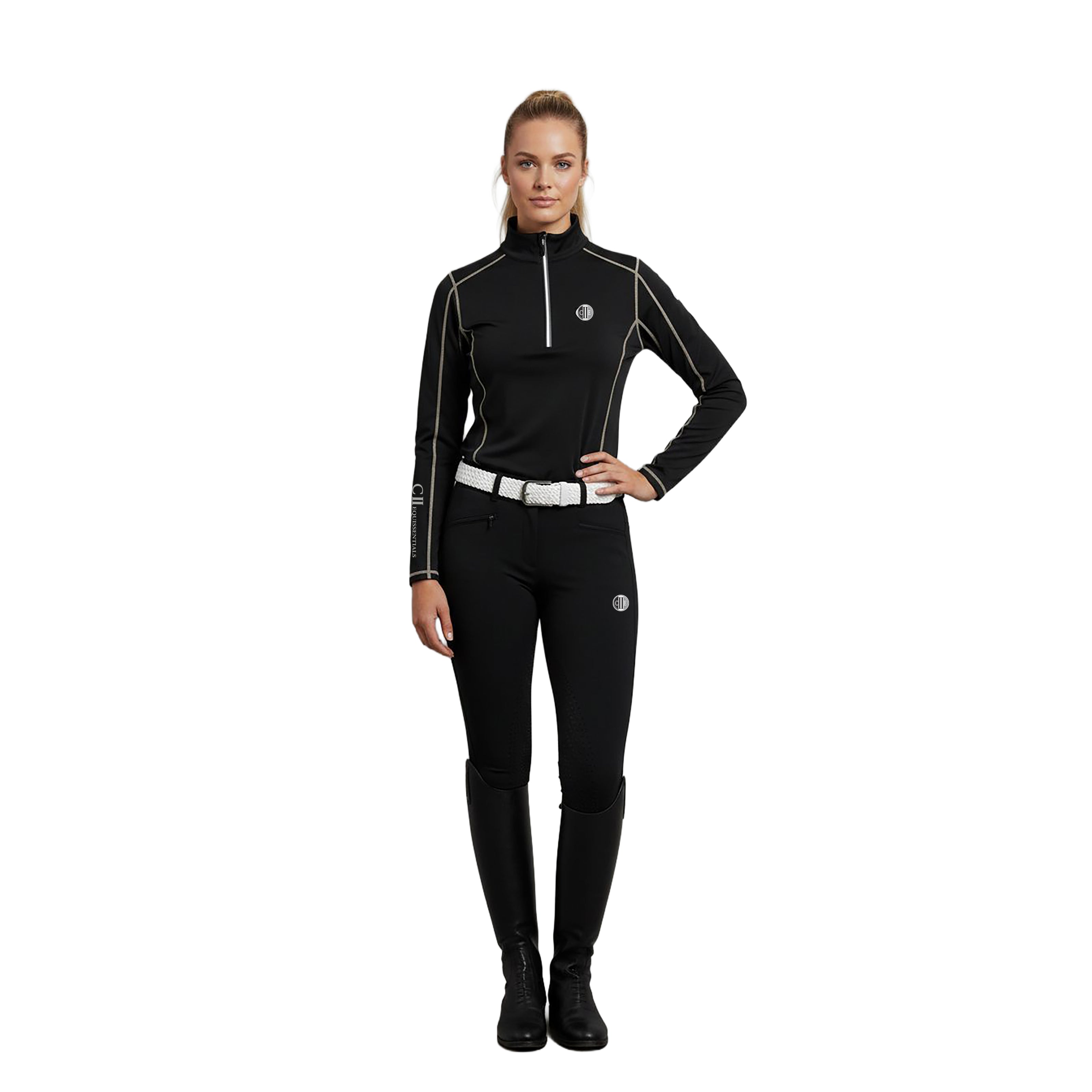 ANAHEIM LS Training Shirt Black (Jet Black)