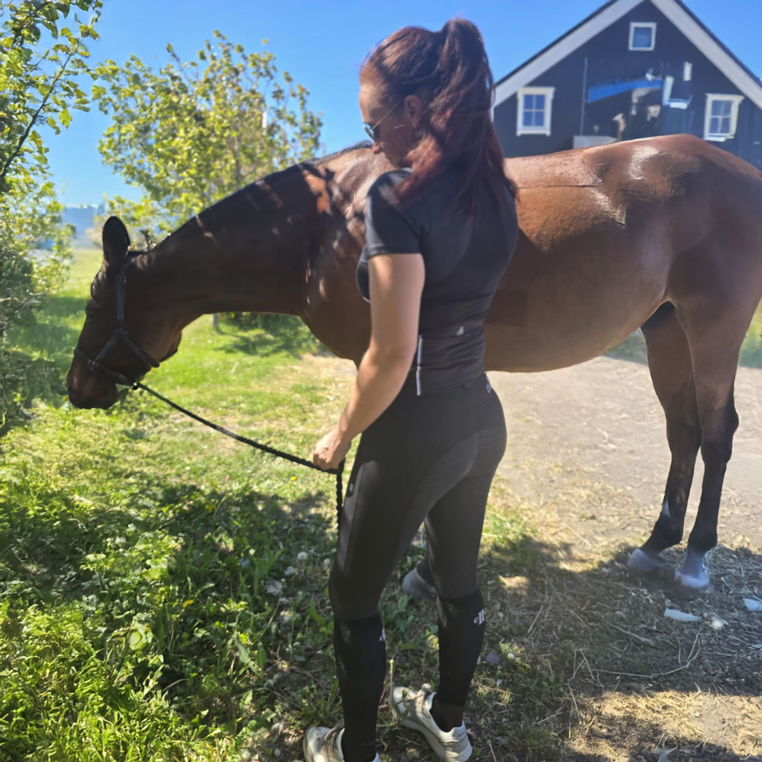 BAKERSFIELD Ladies Zip Neck Showshirt Black (Jet Black)