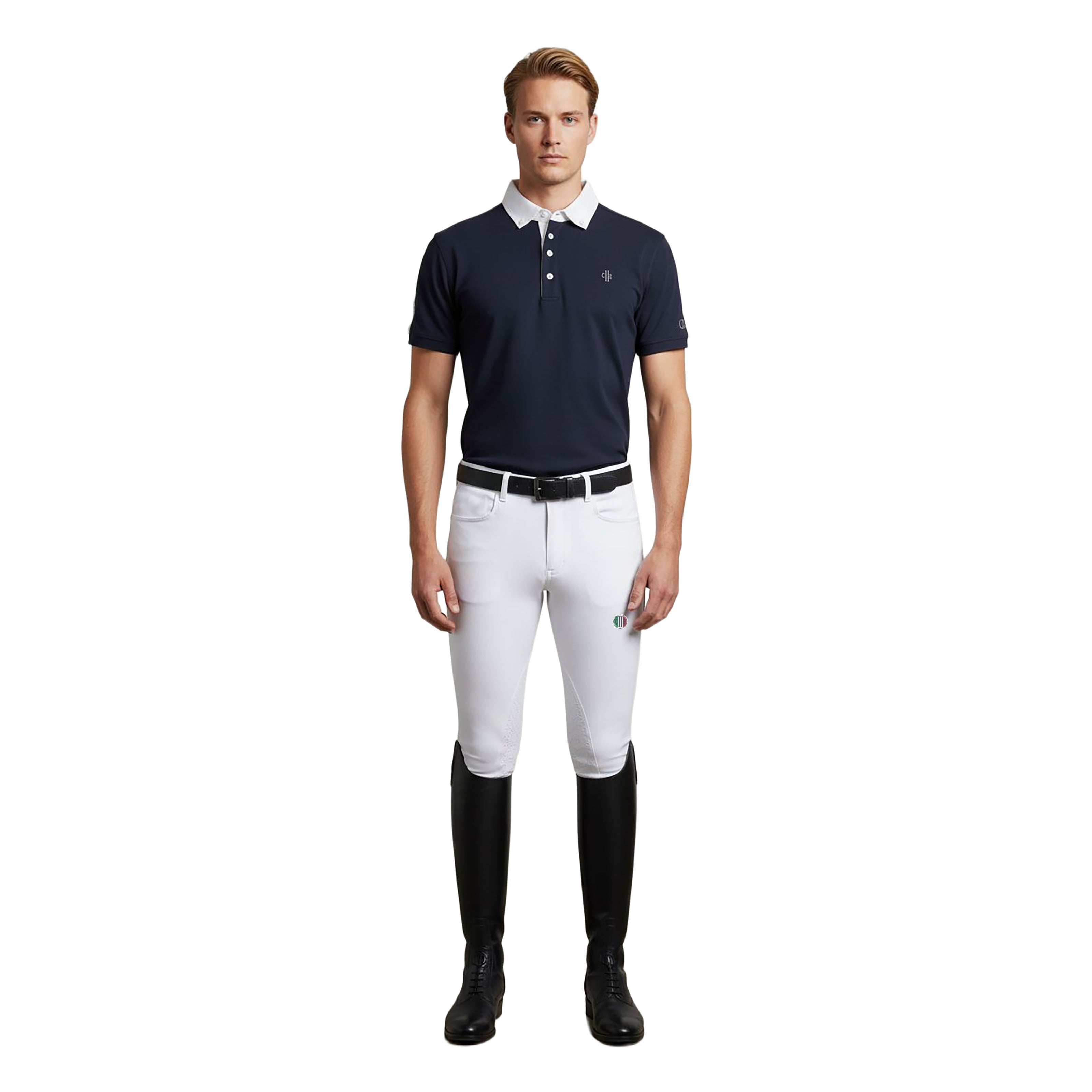 BARSTOW Mens BD Showshirt SS Navy (Black Iris)