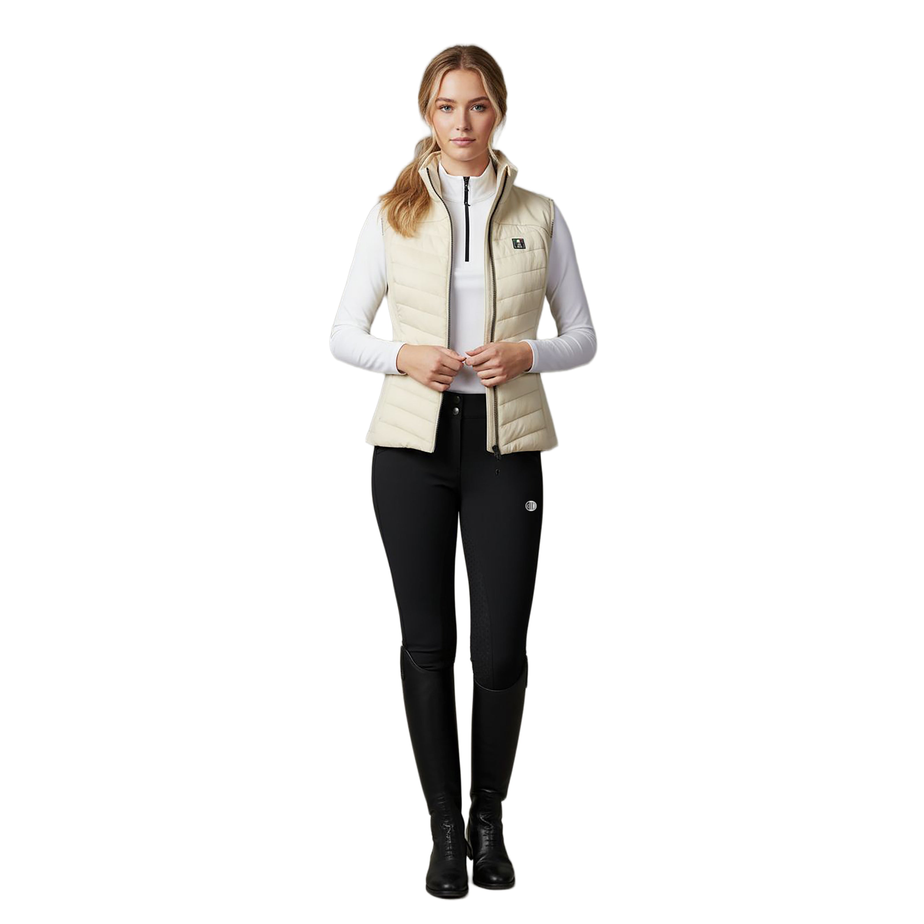 BURBANK Quilted Bodywarmer Beige (Chreme Brulee)