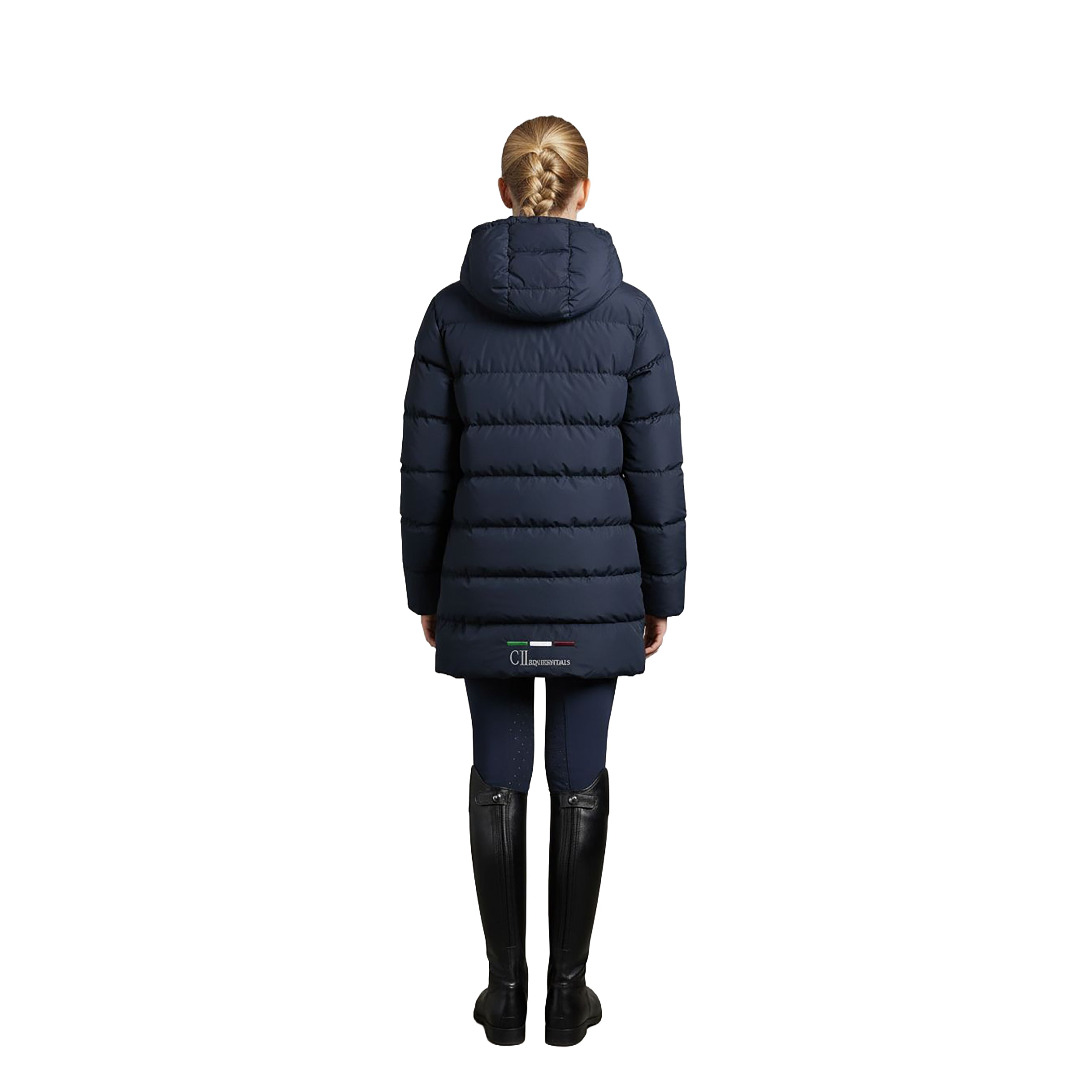 CHATSWORTH 3/4 Long Down Parka Navy (Black Iris)
