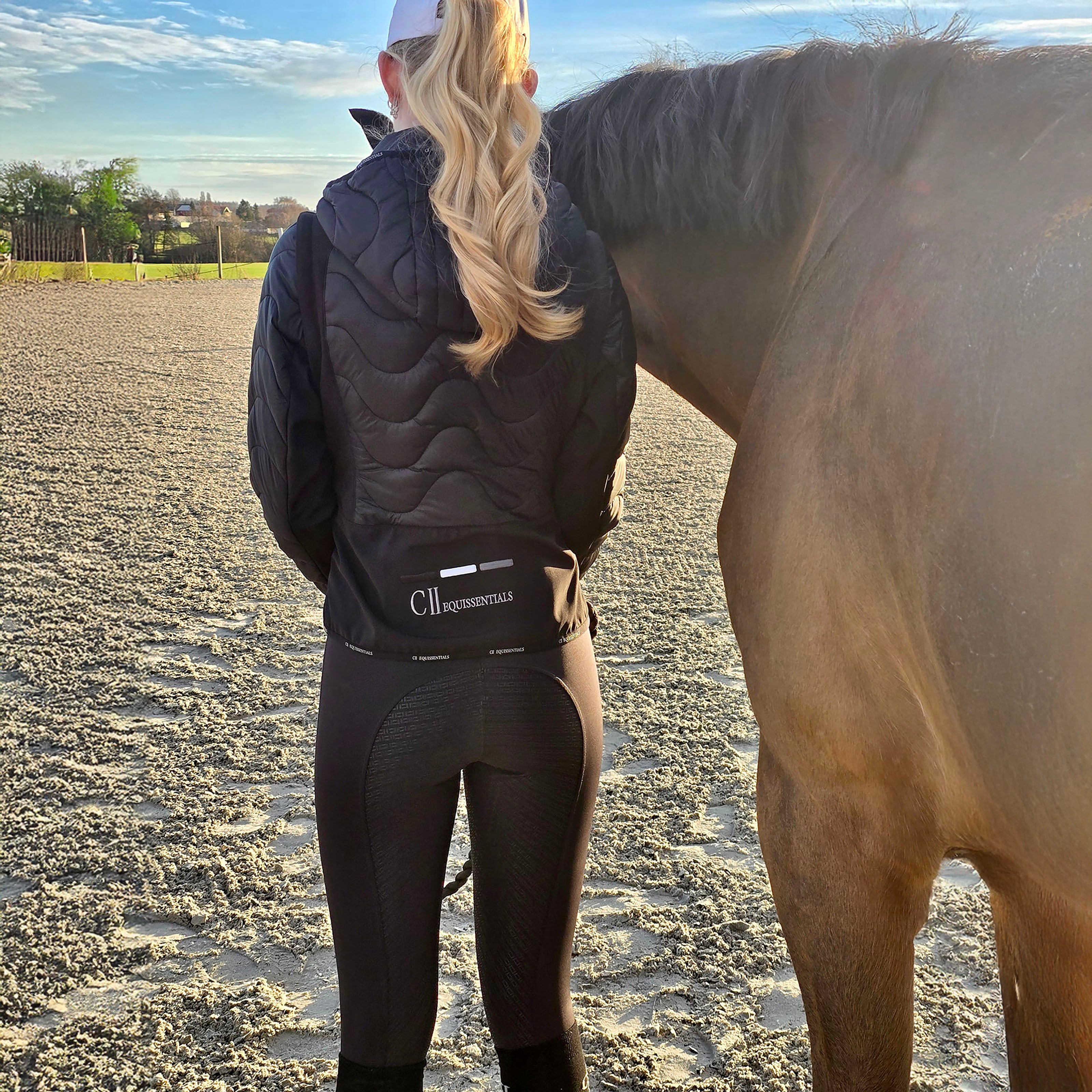 FRESNO COLOR Ladies Fullgrip Breeches Black (Jet Black)