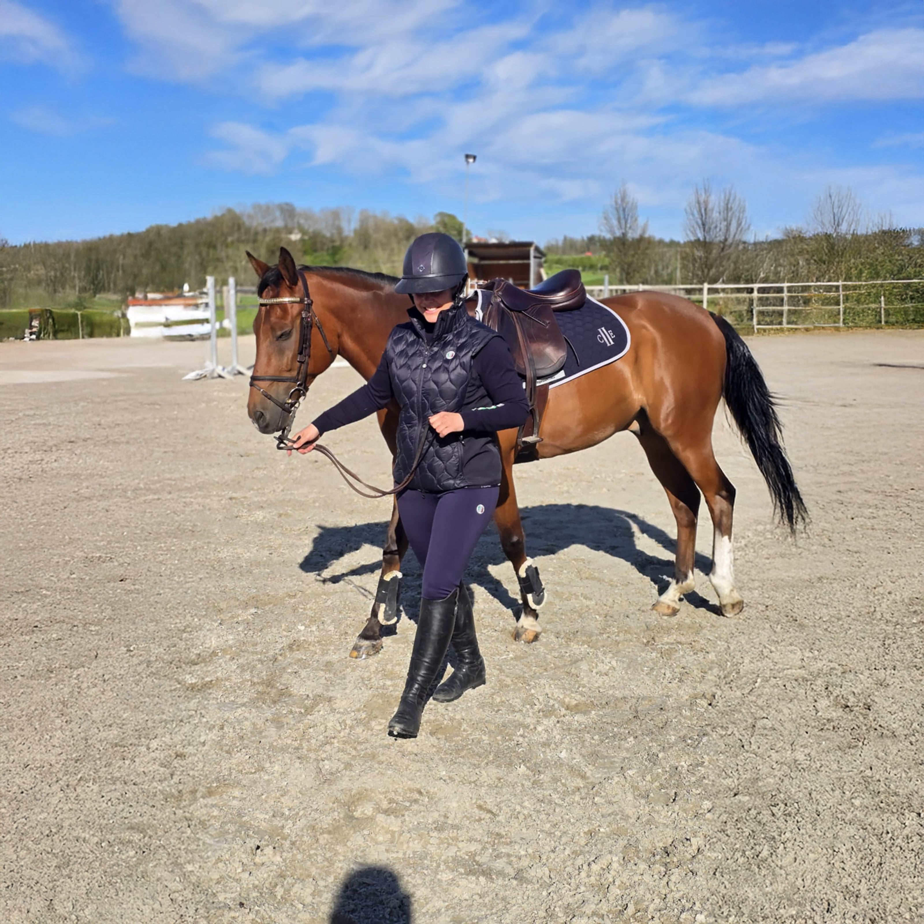 FRESNO COLOR Ladies Fullgrip Breeches Navy (Black Iris)